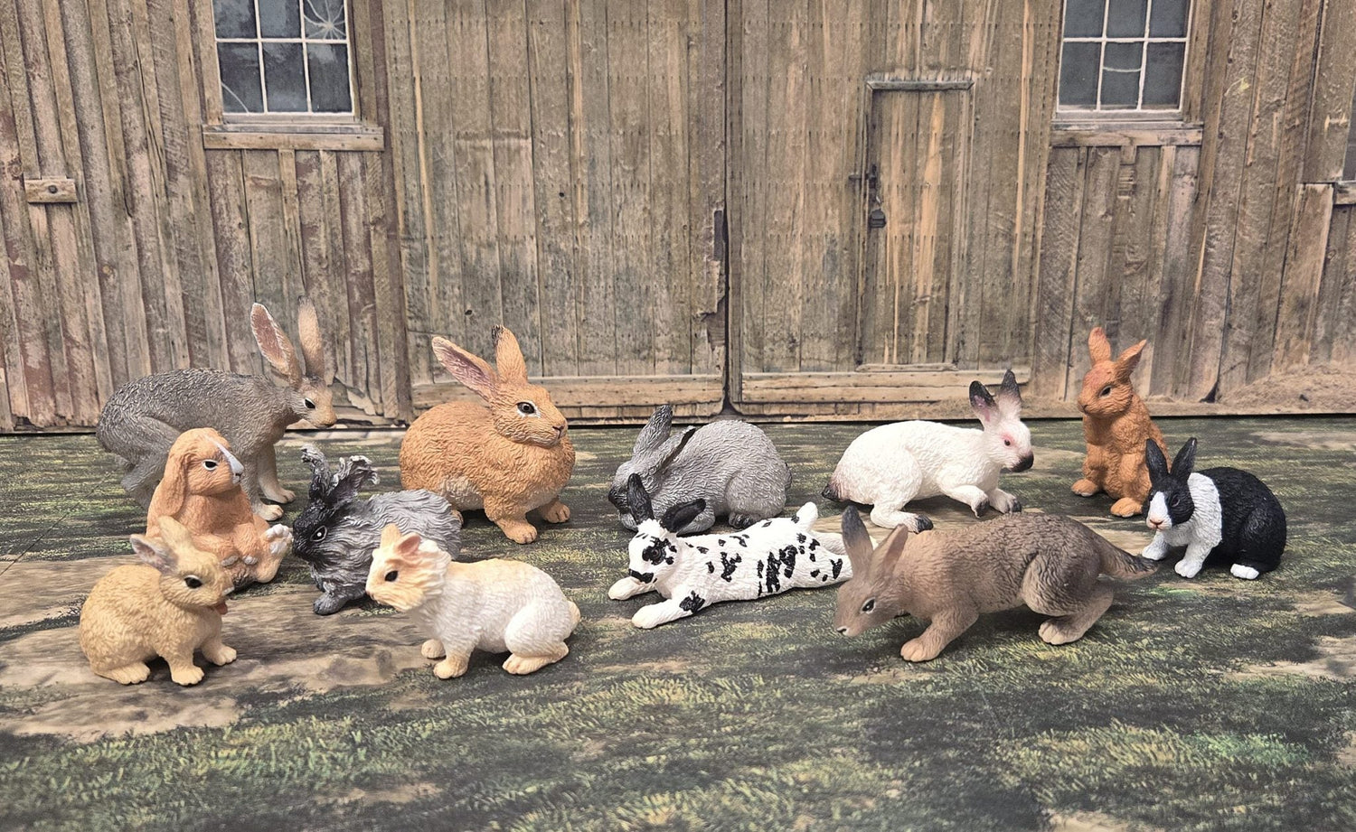 Rabbit Figurines Playset