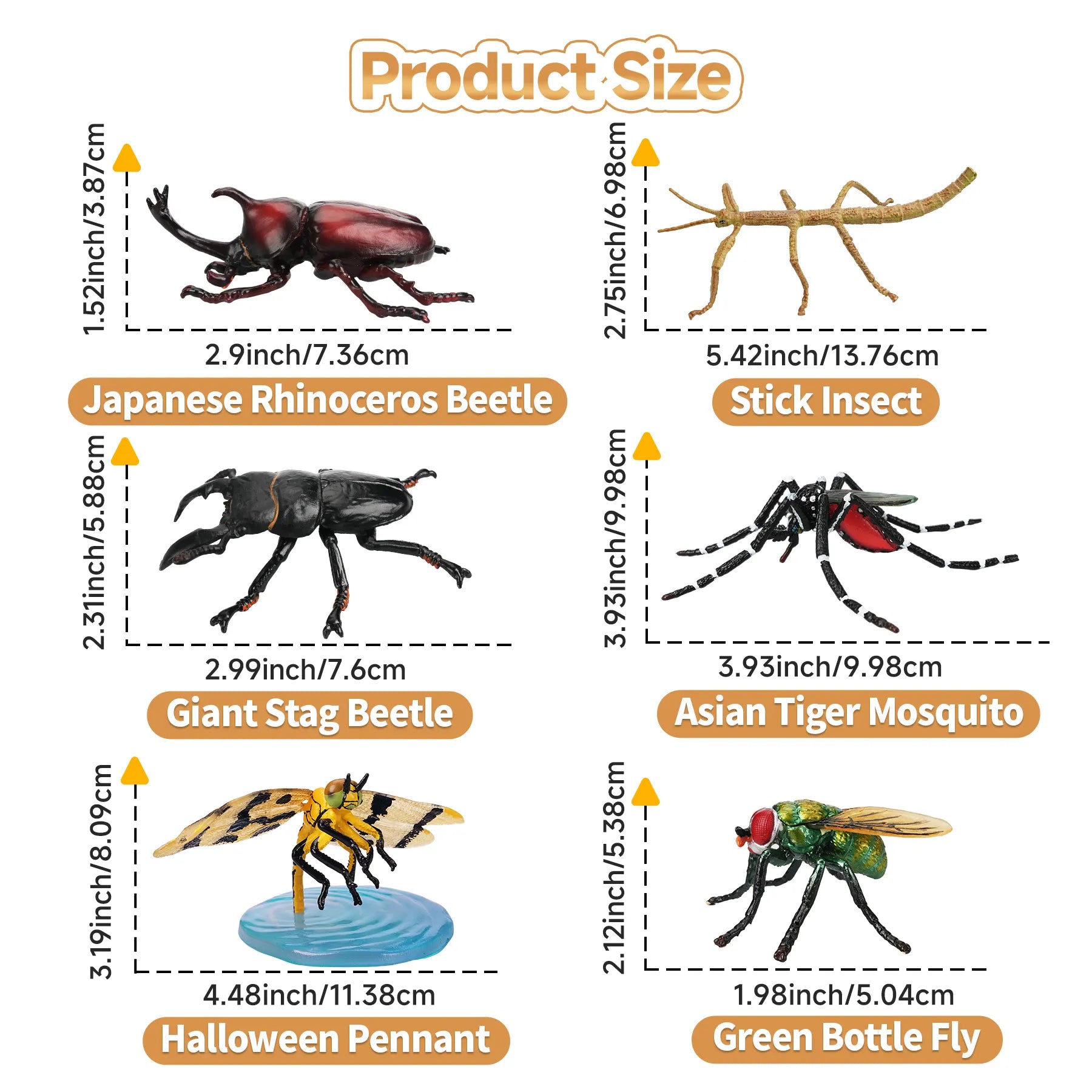 12-Piece Insect Figurines Playset-size2
