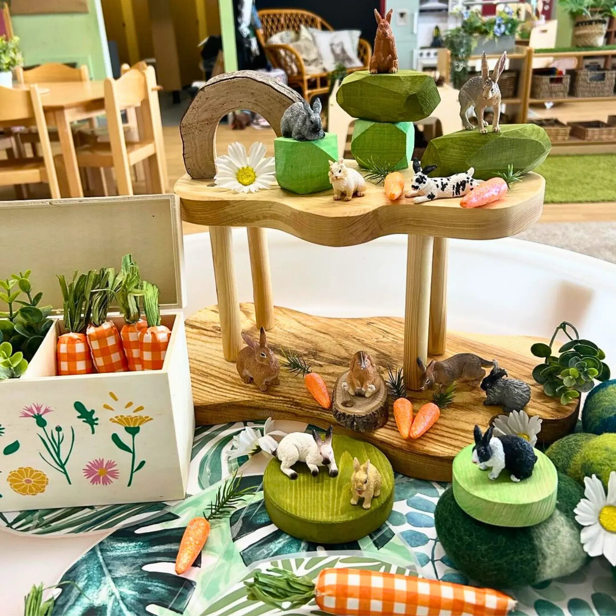 12-Piece?Rabbit Animal Figurines Playset-scene 5