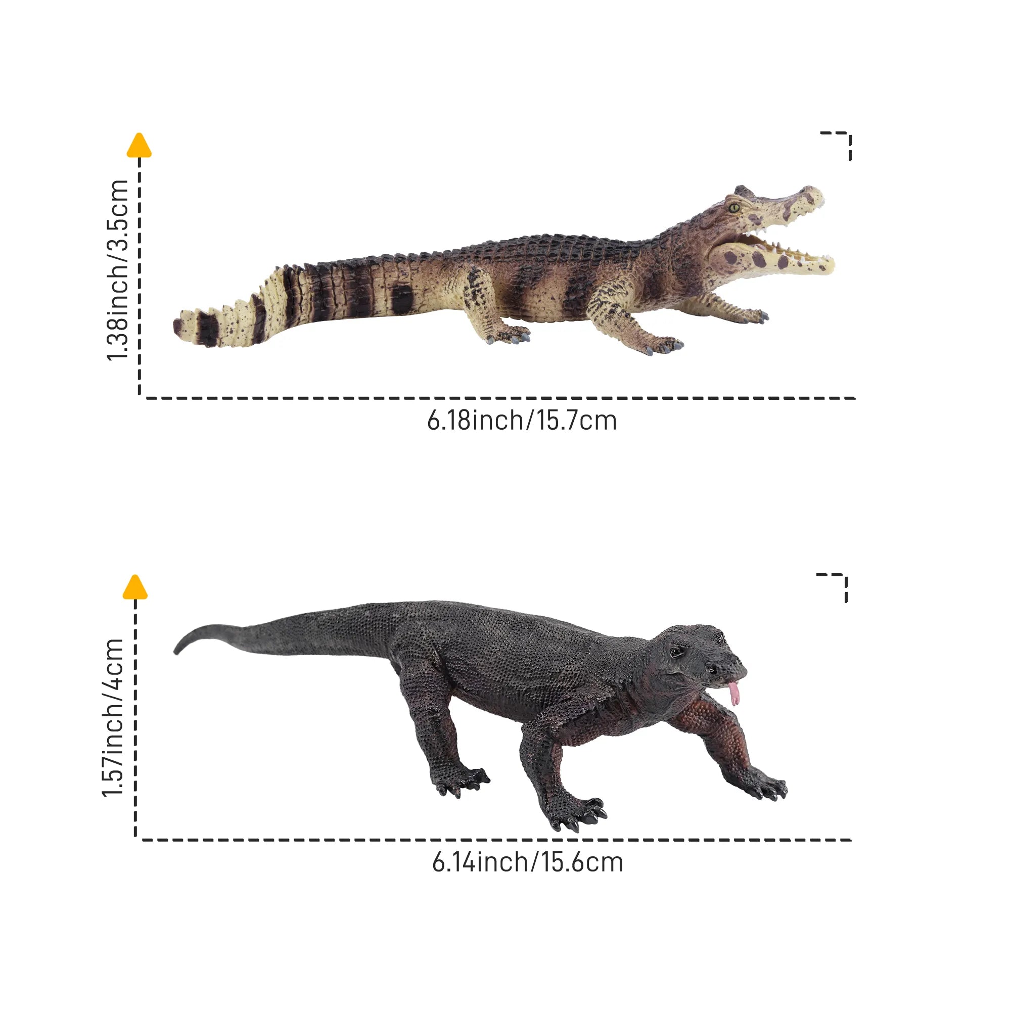 Ensemble de Figurines Animalières Animaux Reptiles Variés - 12 Pièces