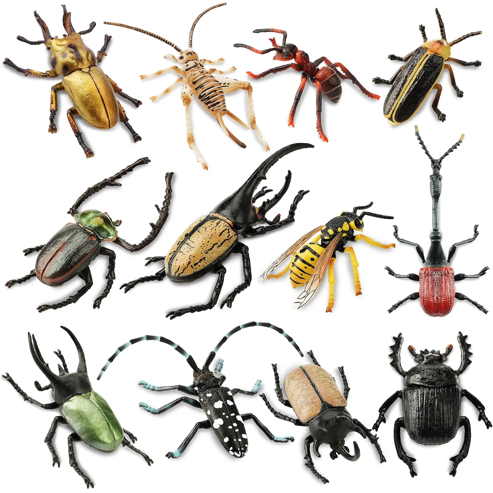 Toymany Insect & Beetle Figurine Playset | Animal Figurine