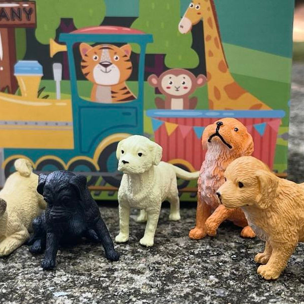 12-Piece Mini Dog Figurine Playset - 1