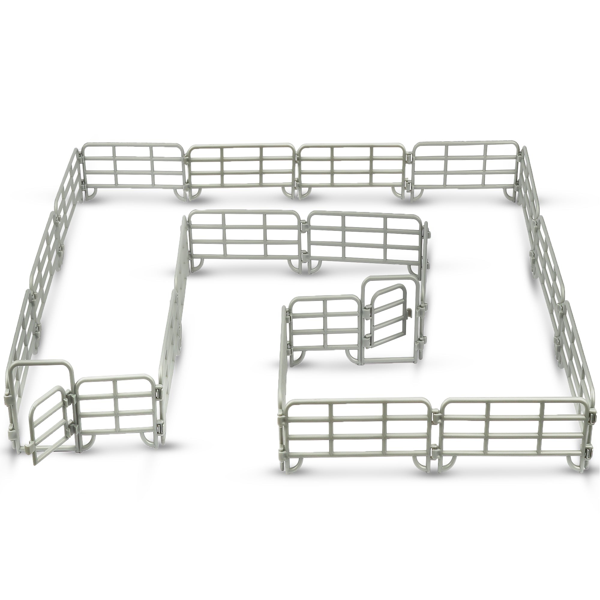 20-Piece?Corral?Fencing?Panel?Playset?-?Includes 18 Fences?&?2?Gates-2