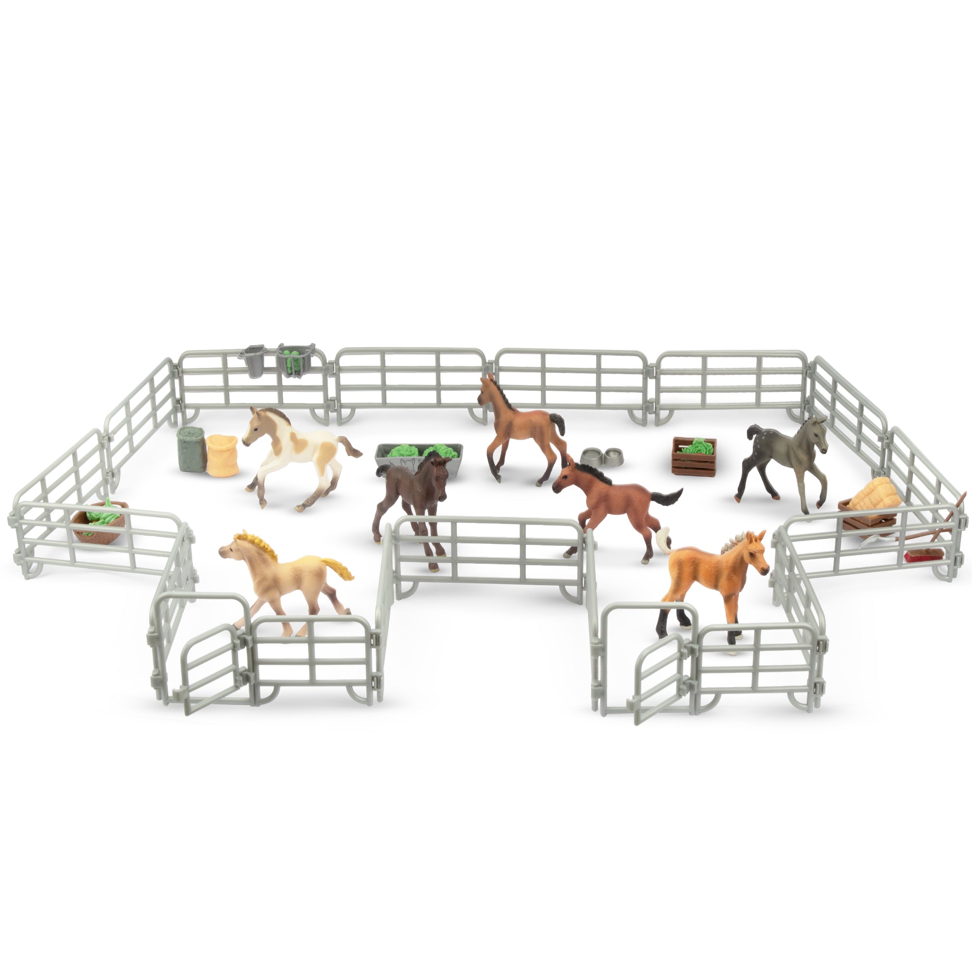 20-Piece?Corral?Fencing?Panel?Playset?-?Includes 18 Fences?&?2?Gates-scene