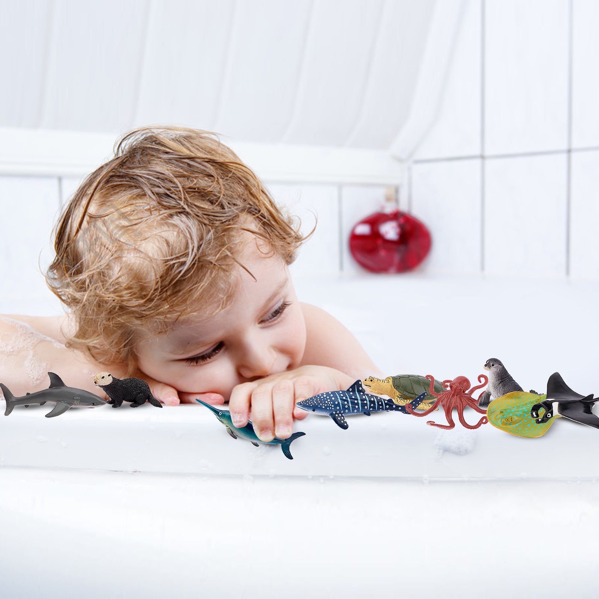 24-Piece?Mini?Ocean?Animal?Variety?Figurines Playset-scene