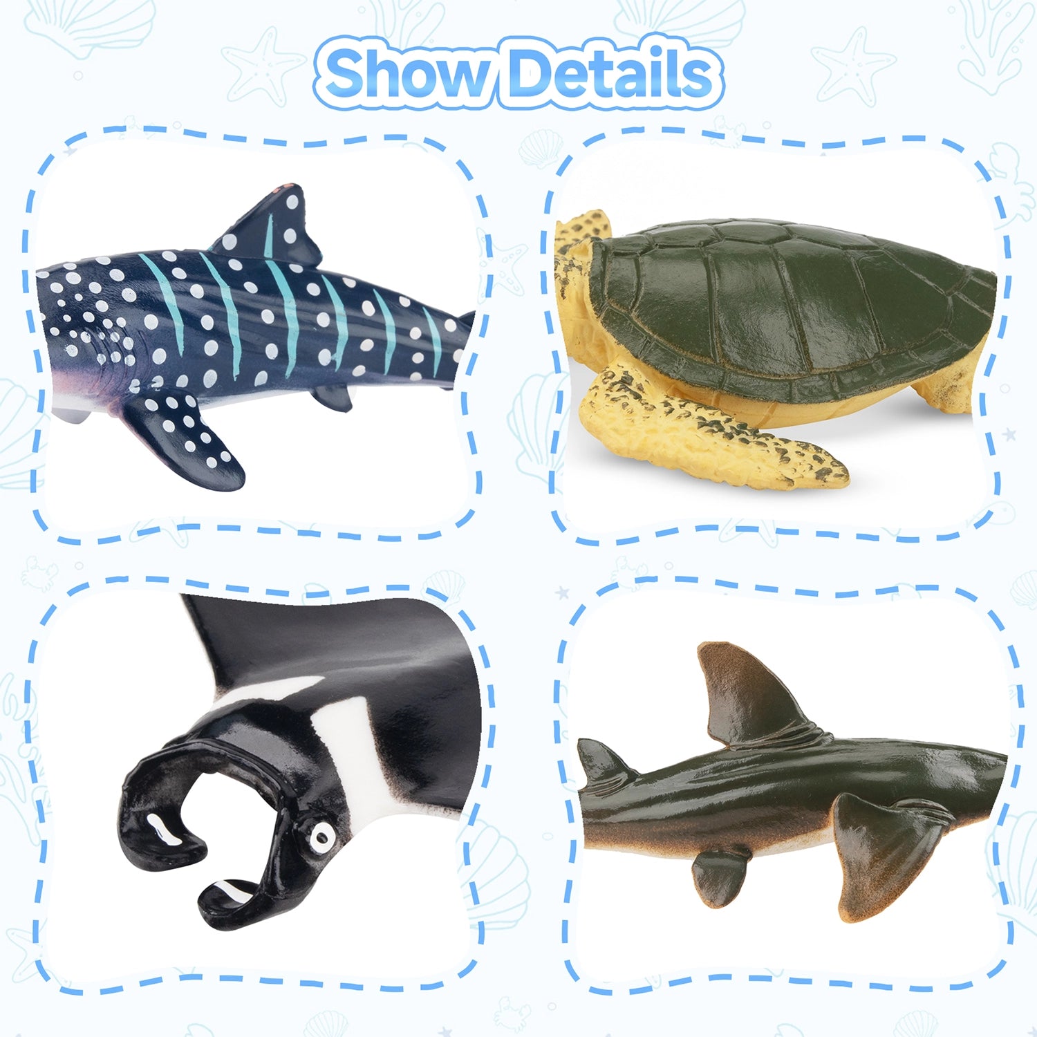 24-Teiliges Mini-Ozeantier-Varianten-Figuren-Spielset