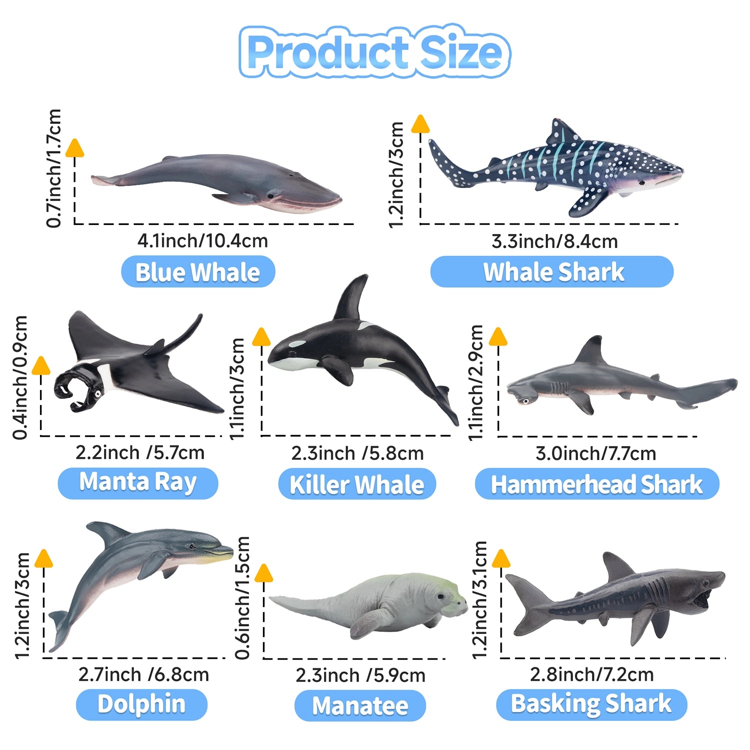 24-Teiliges Mini-Ozeantier-Varianten-Figuren-Spielset