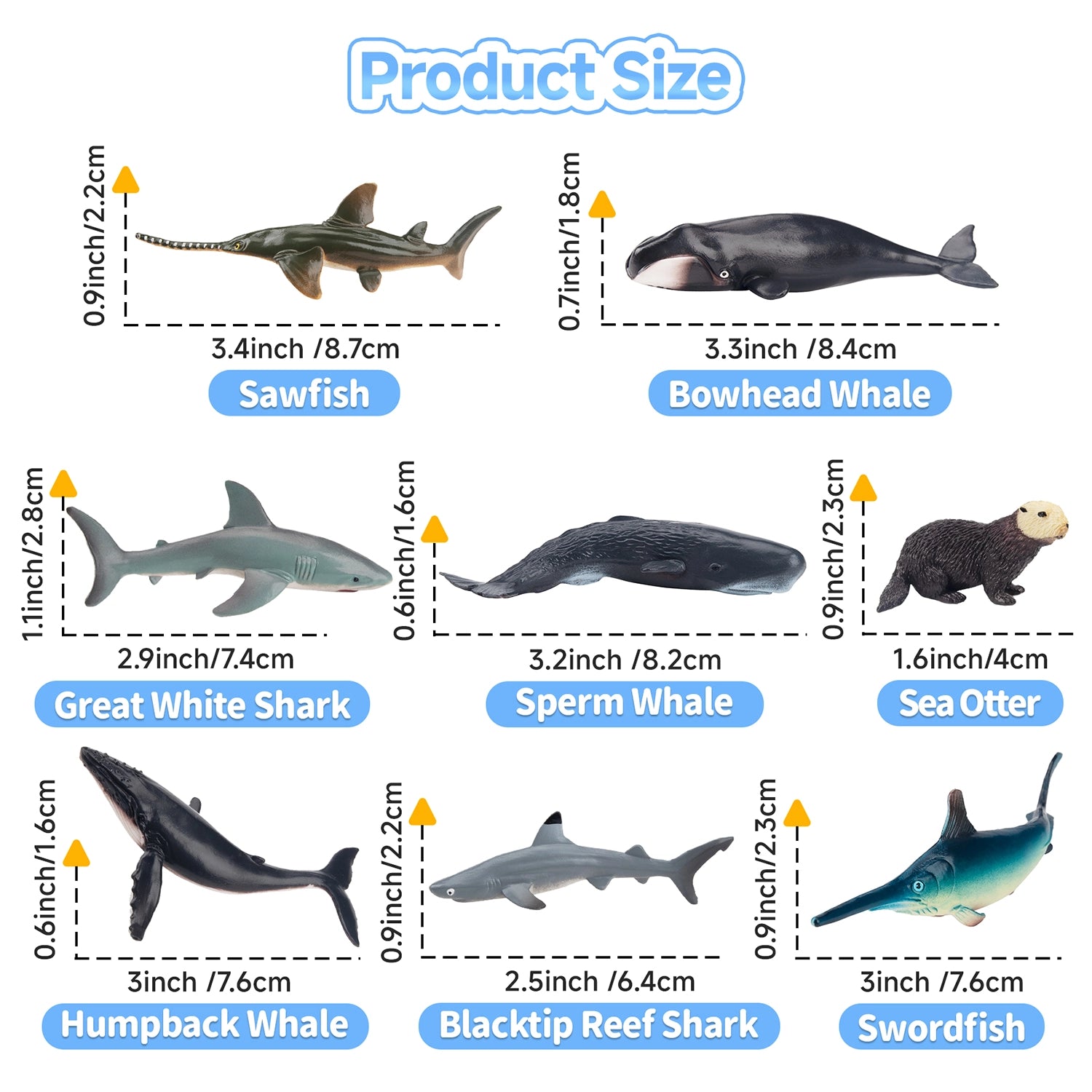 24-Teiliges Mini-Ozeantier-Varianten-Figuren-Spielset