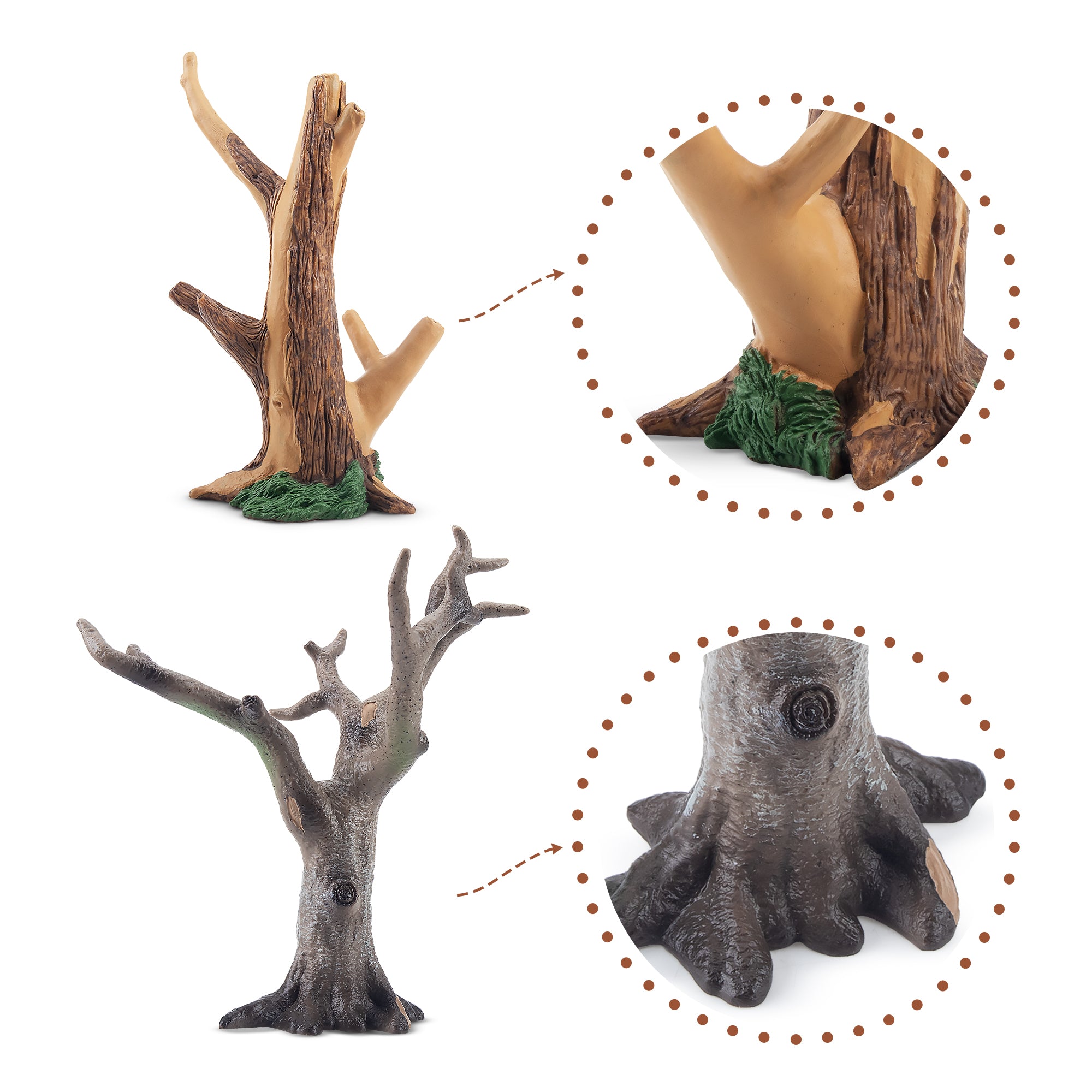 3-Piece Tree Accessory Figurines Bundle