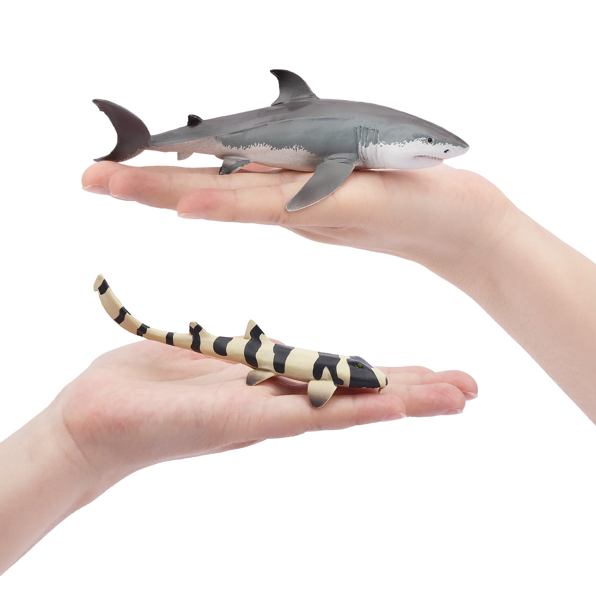 8-Piece?53IN Shark?Animal Figurines?Playset-on hand