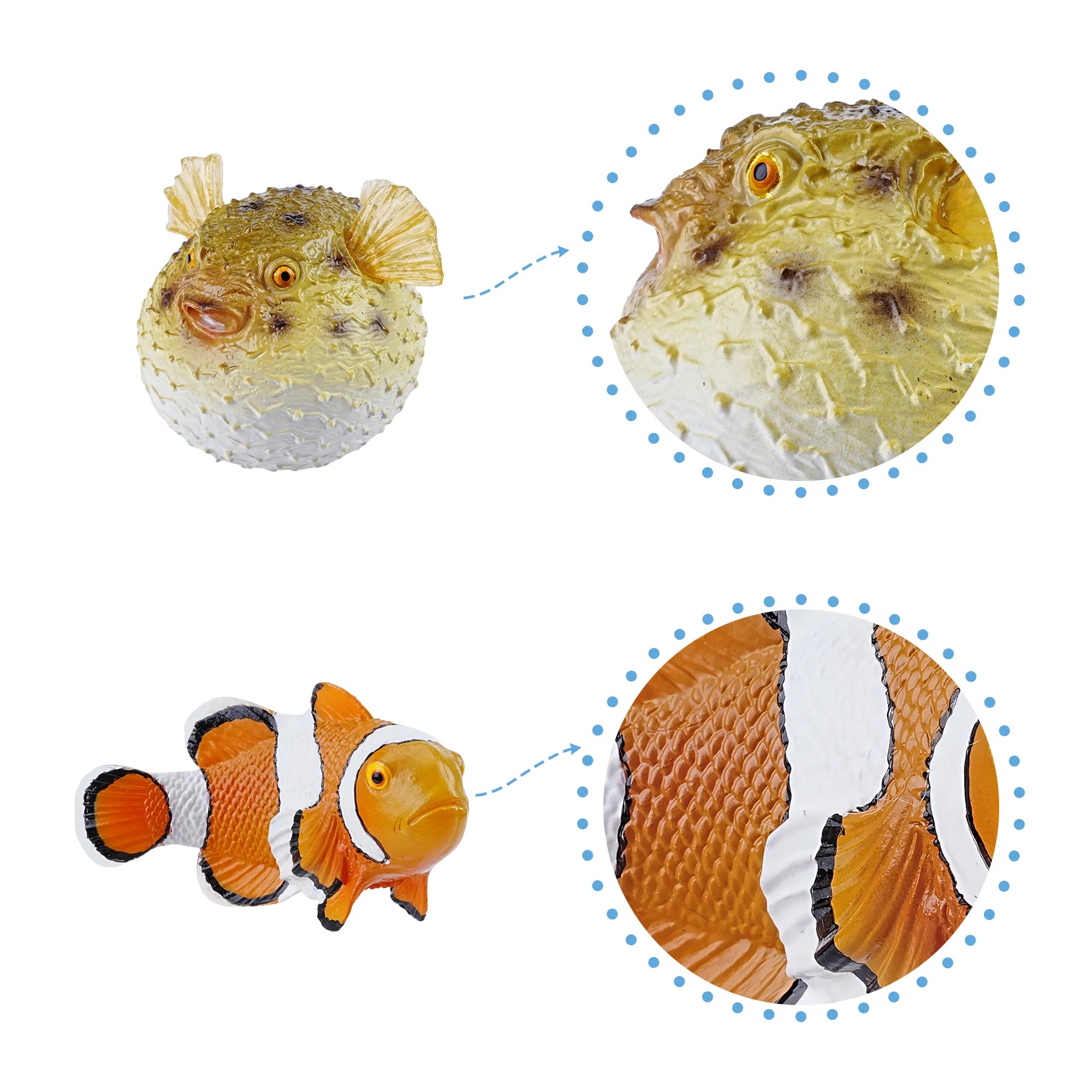 8-teiliges Meeres-Tierfiguren-Set