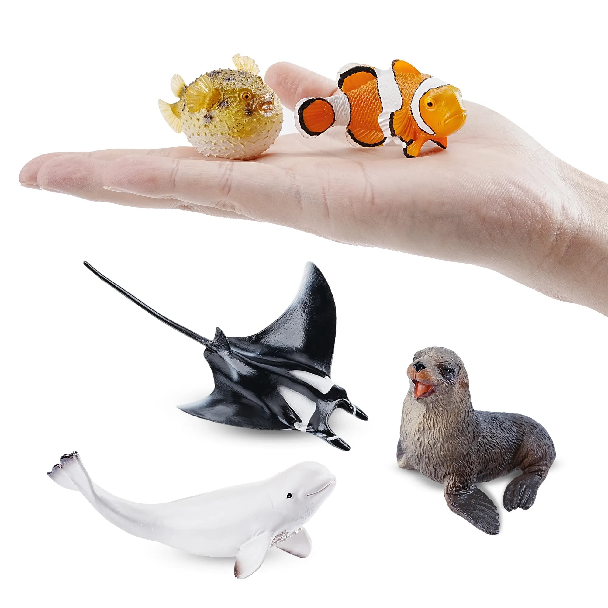 8-teiliges Meeres-Tierfiguren-Set