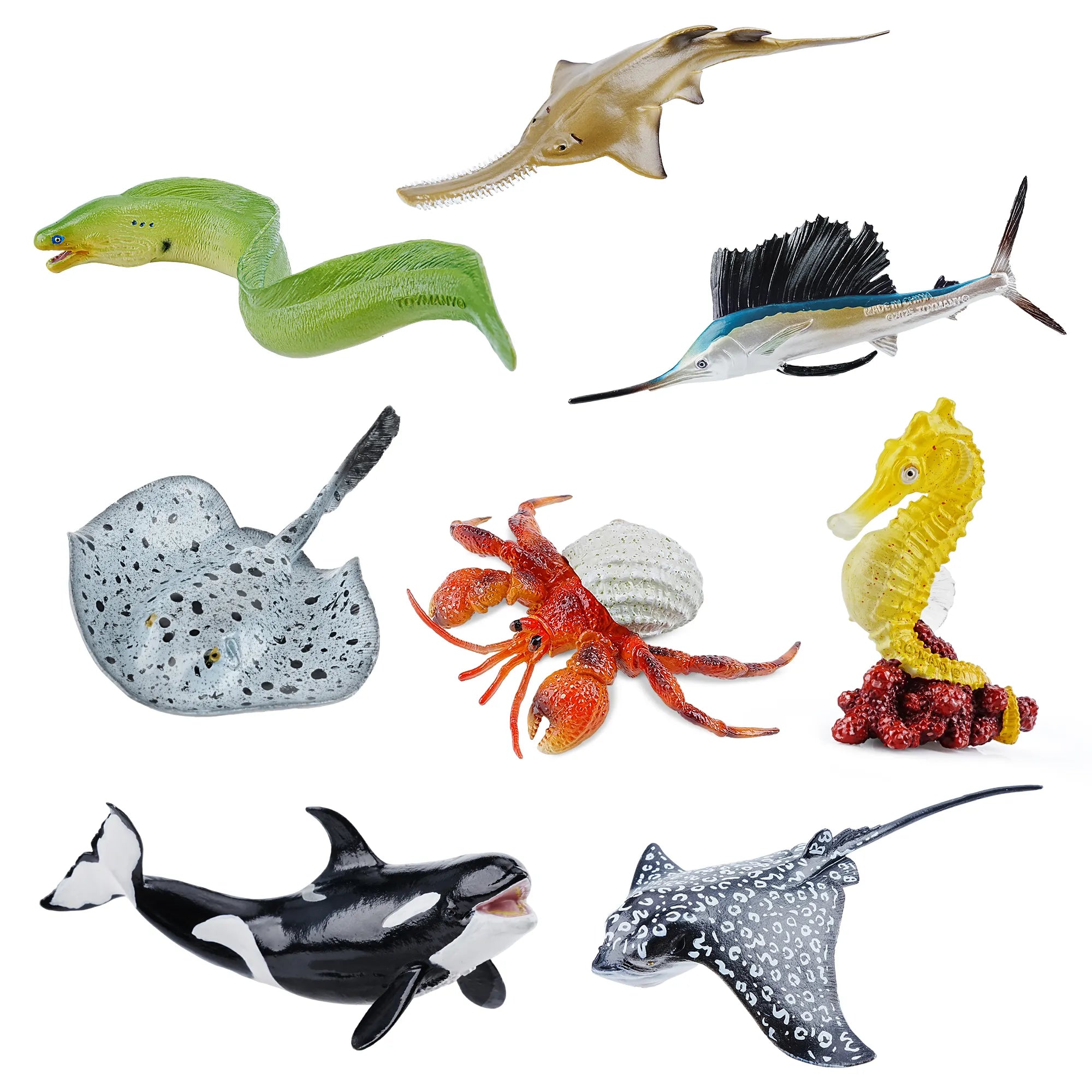 8-teiliges Ozeanische-Tierfiguren-Set