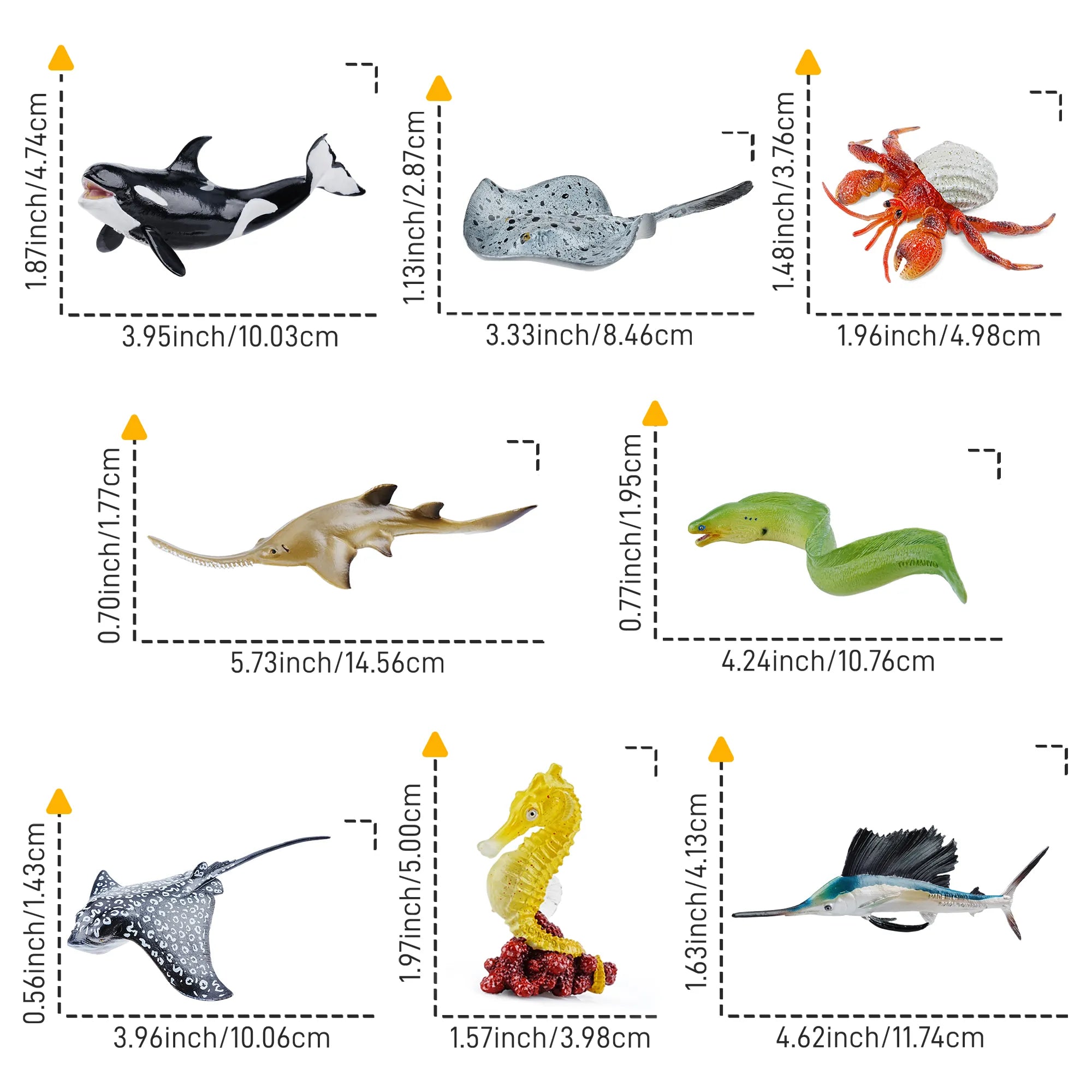 8-teiliges Ozeanische-Tierfiguren-Set