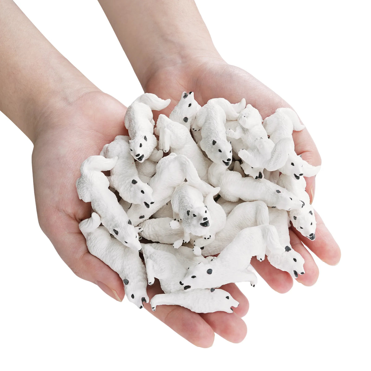 Mini Wonders 30-Piece Arctic Wolf Figurines Pack-2