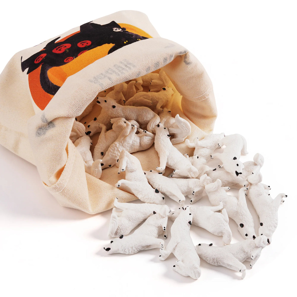 Mini Wonders 30-Piece Arctic Wolf Figurines Pack-4