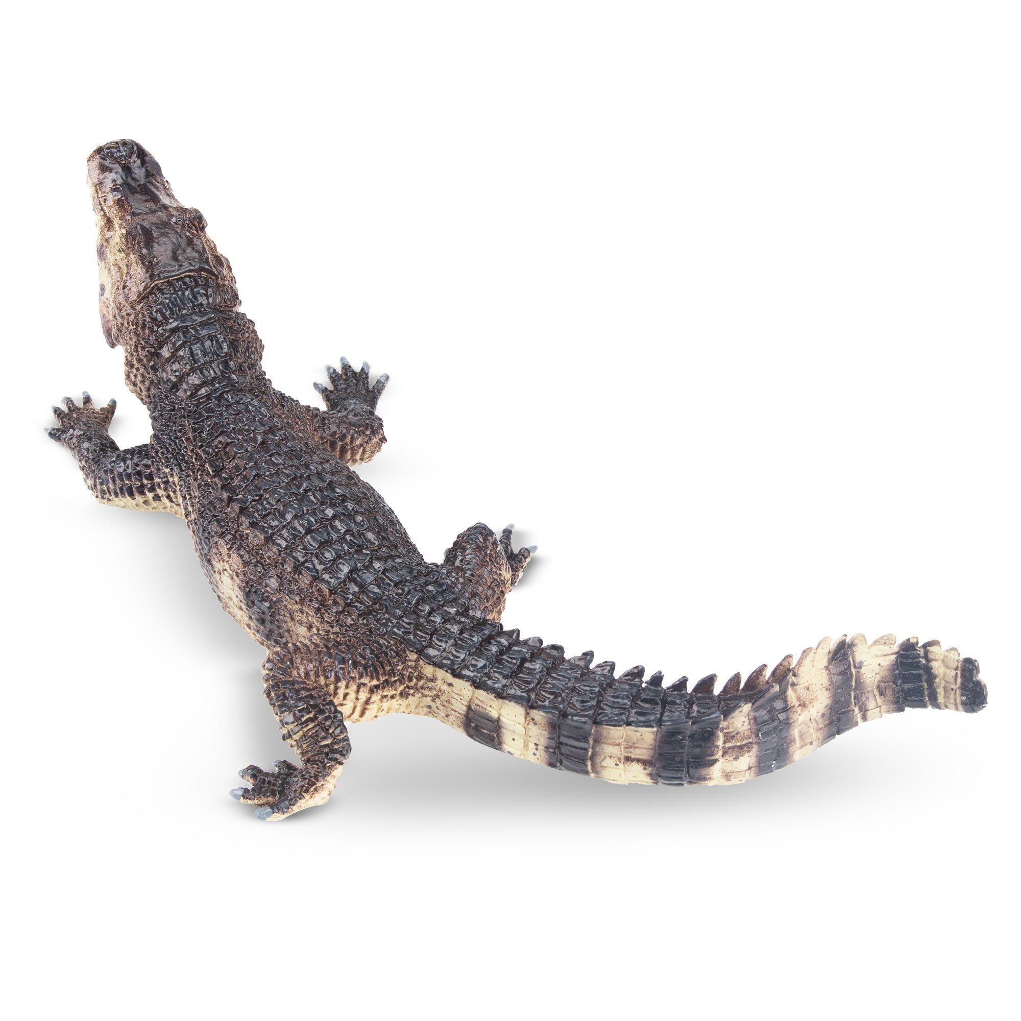 Toymany Black Caiman Figurine Toy-back