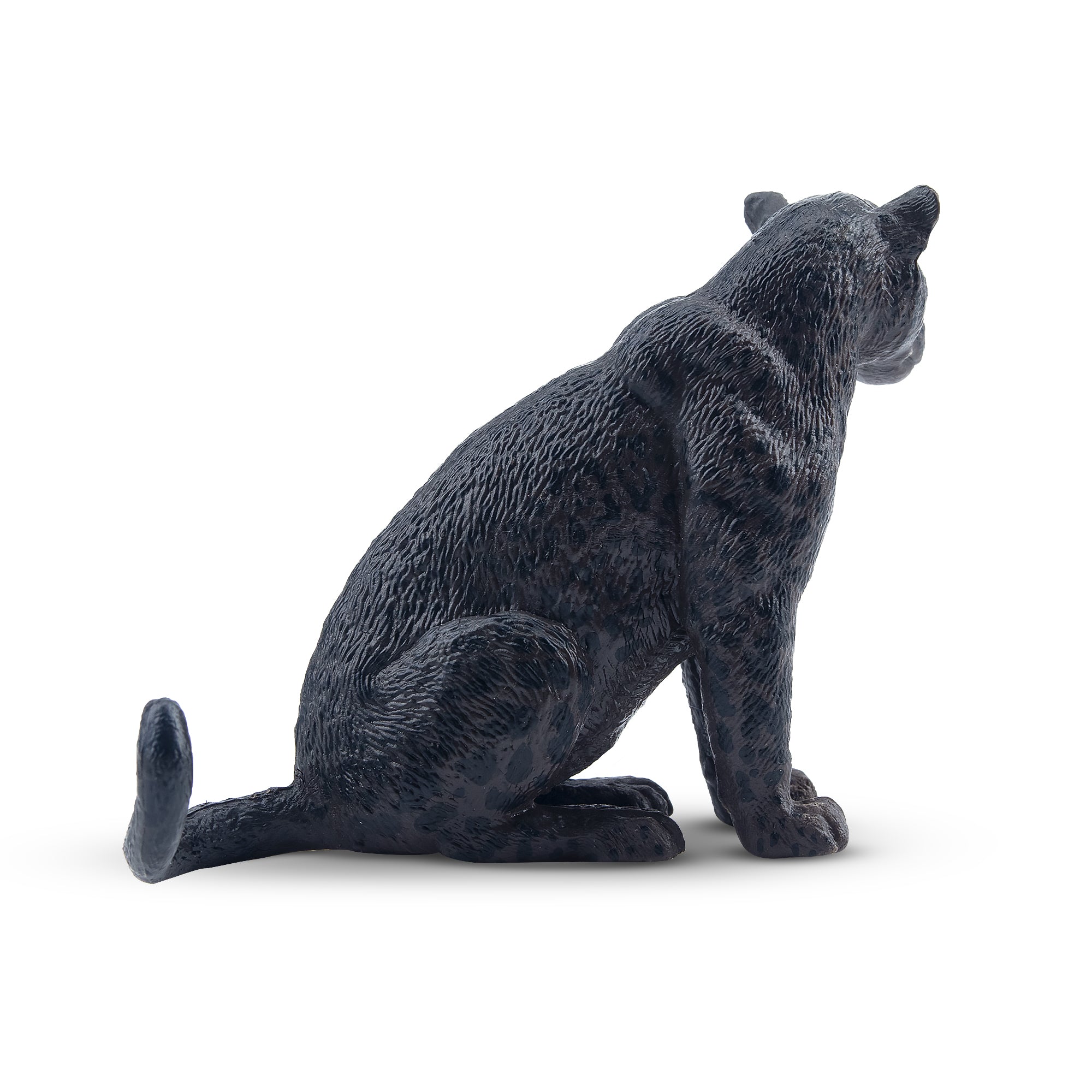Toymany Figurine de Jaguar Femelle Assise Noire