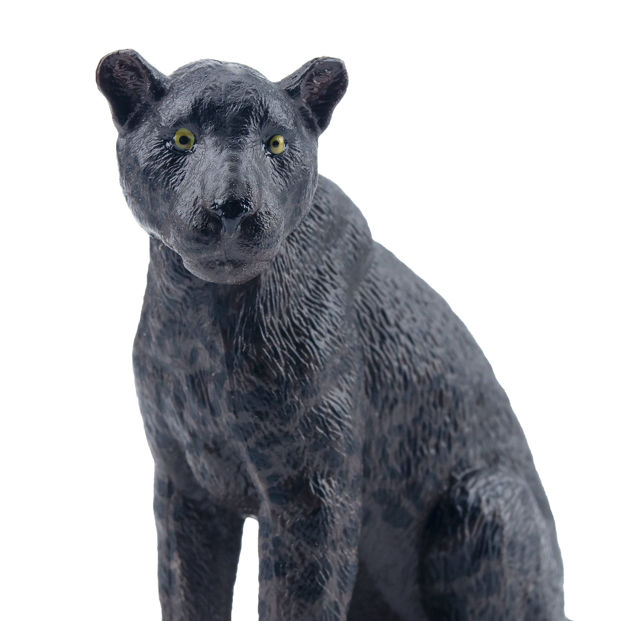 Toymany Figurine de Jaguar Femelle Assise Noire