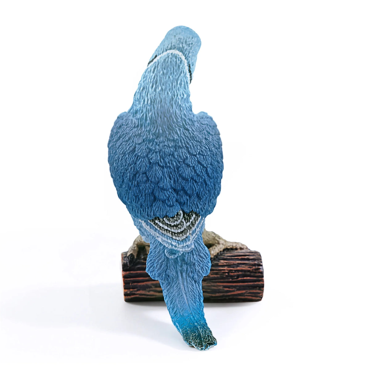 Toymany Blue Rose-ringed Parakeet Figurine Toy-back