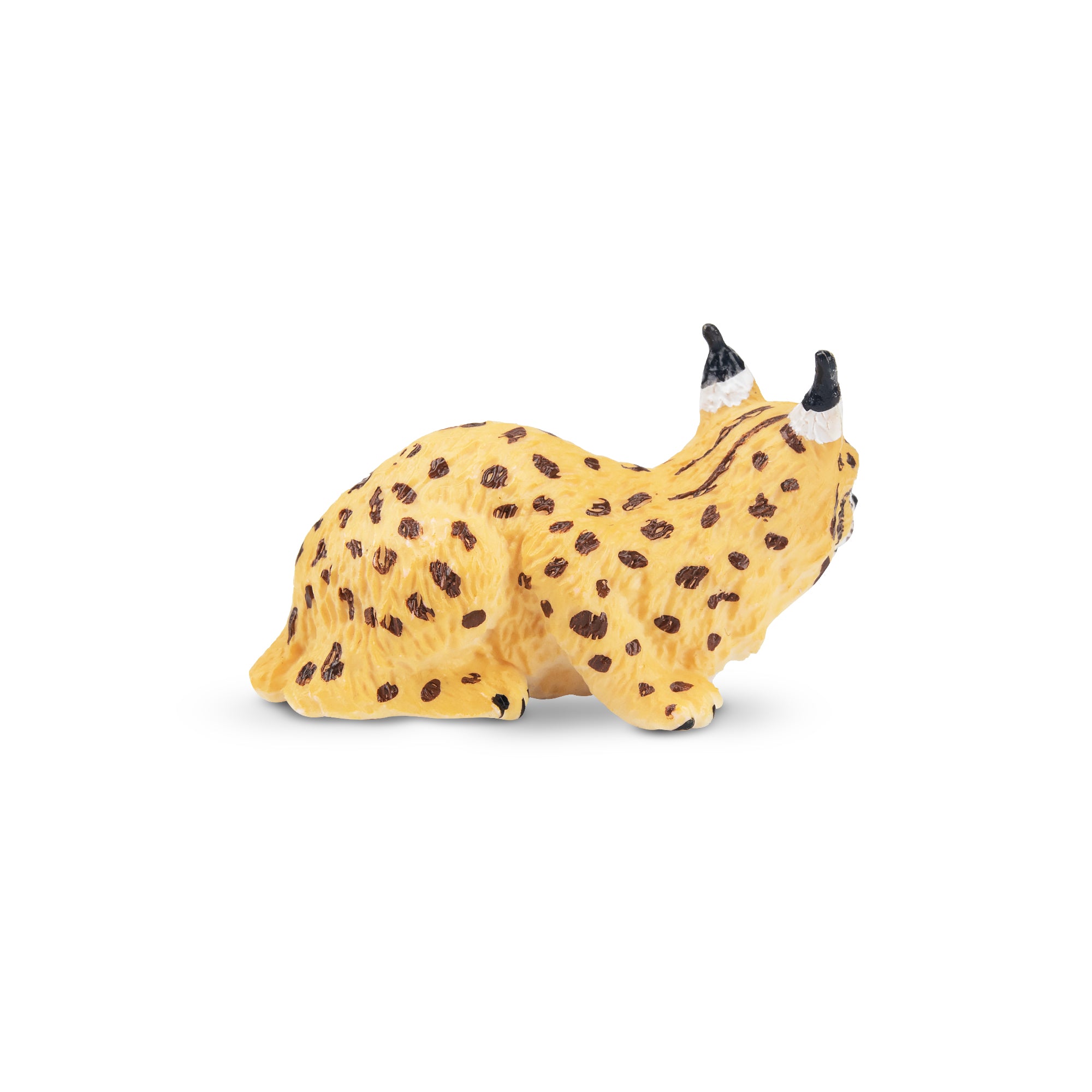 Toymany Crouching Lynx Figurine Toy-back