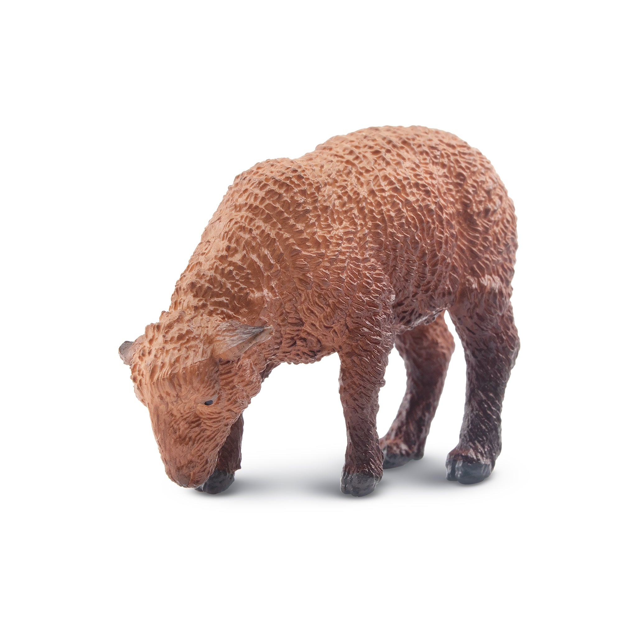 Toymany Foraging Dark-Haired Lamb Figurine Toy-front