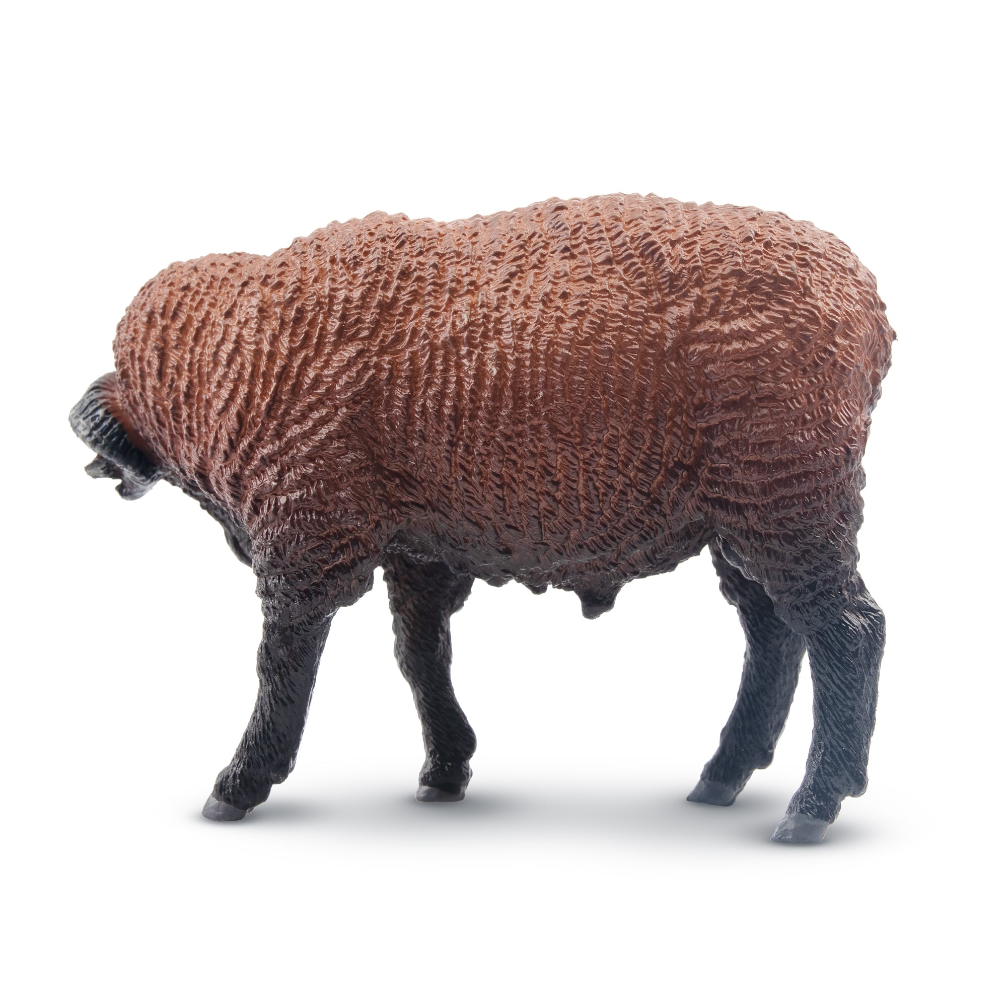Toymany Grazing Dark-Haired Ram Figurine Toy-2