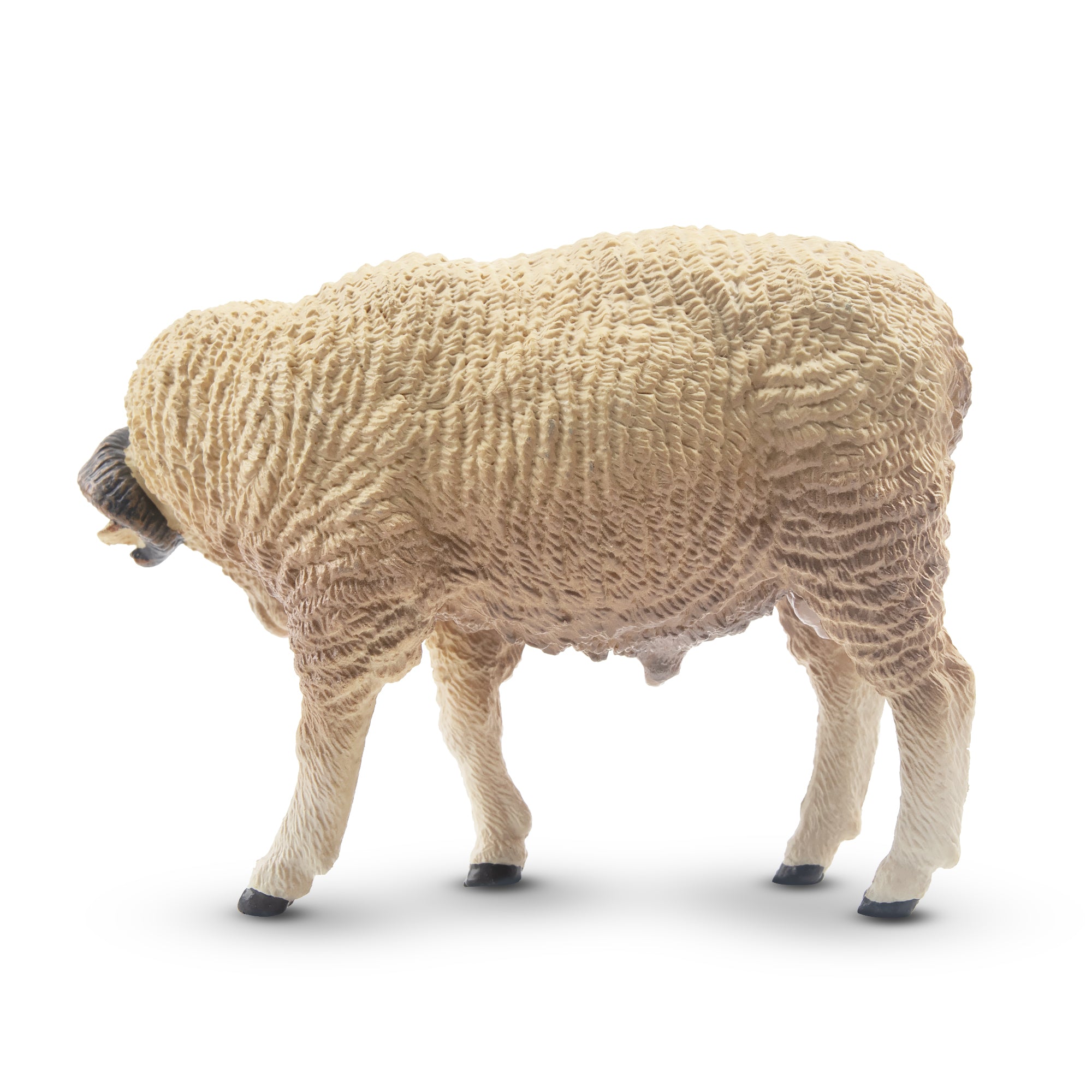 Toymany Grazing Light-Haired Ram Figurine Toy-2