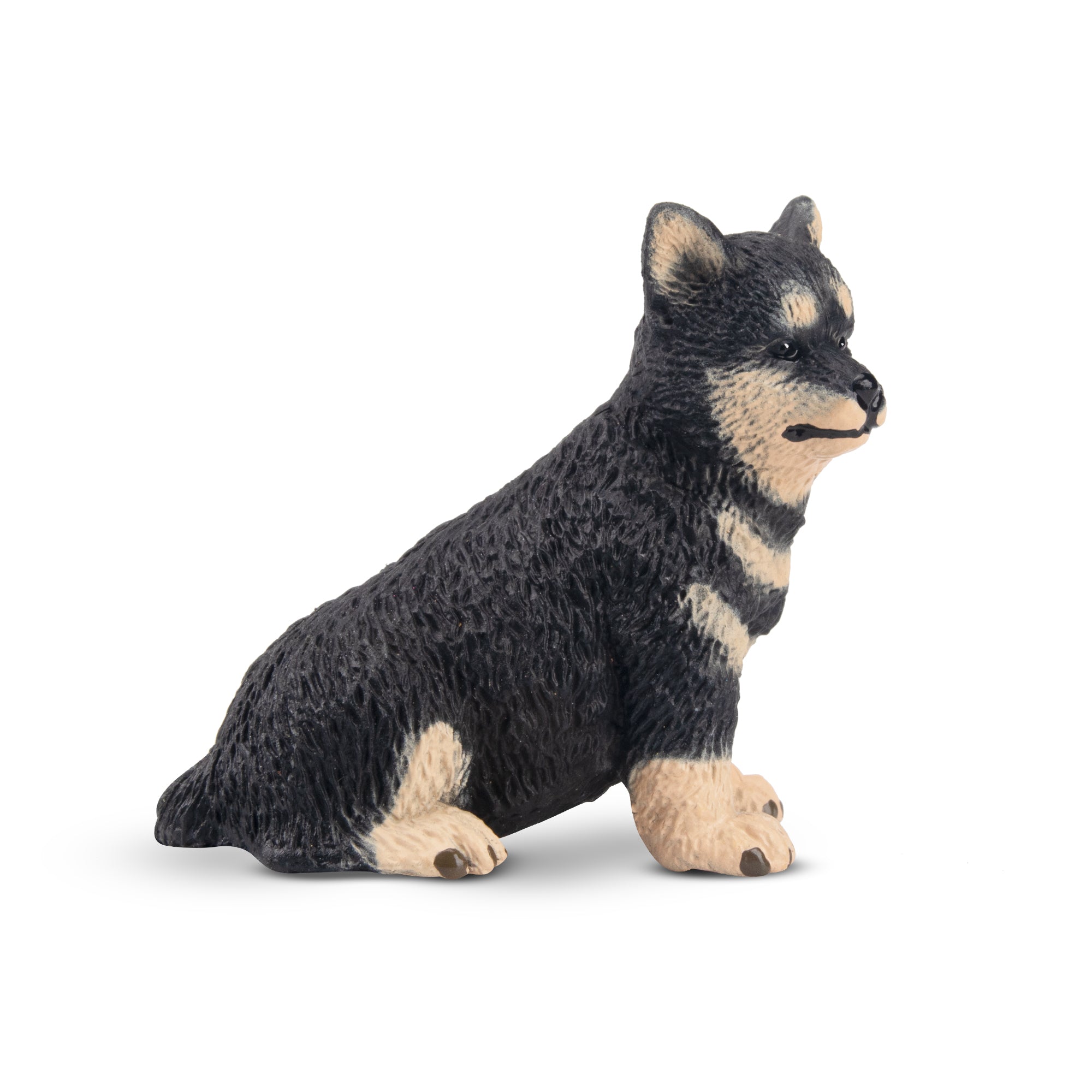 Toymany Mini Sitting Japanese Shiba Inu Puppy Figurine Toy-side
