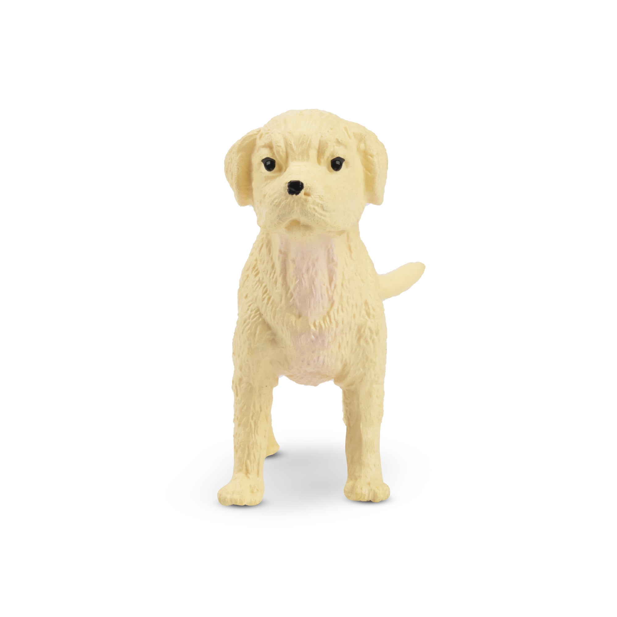 Toymany Mini Standing White Boxer Puppy Figurine Toy-front
