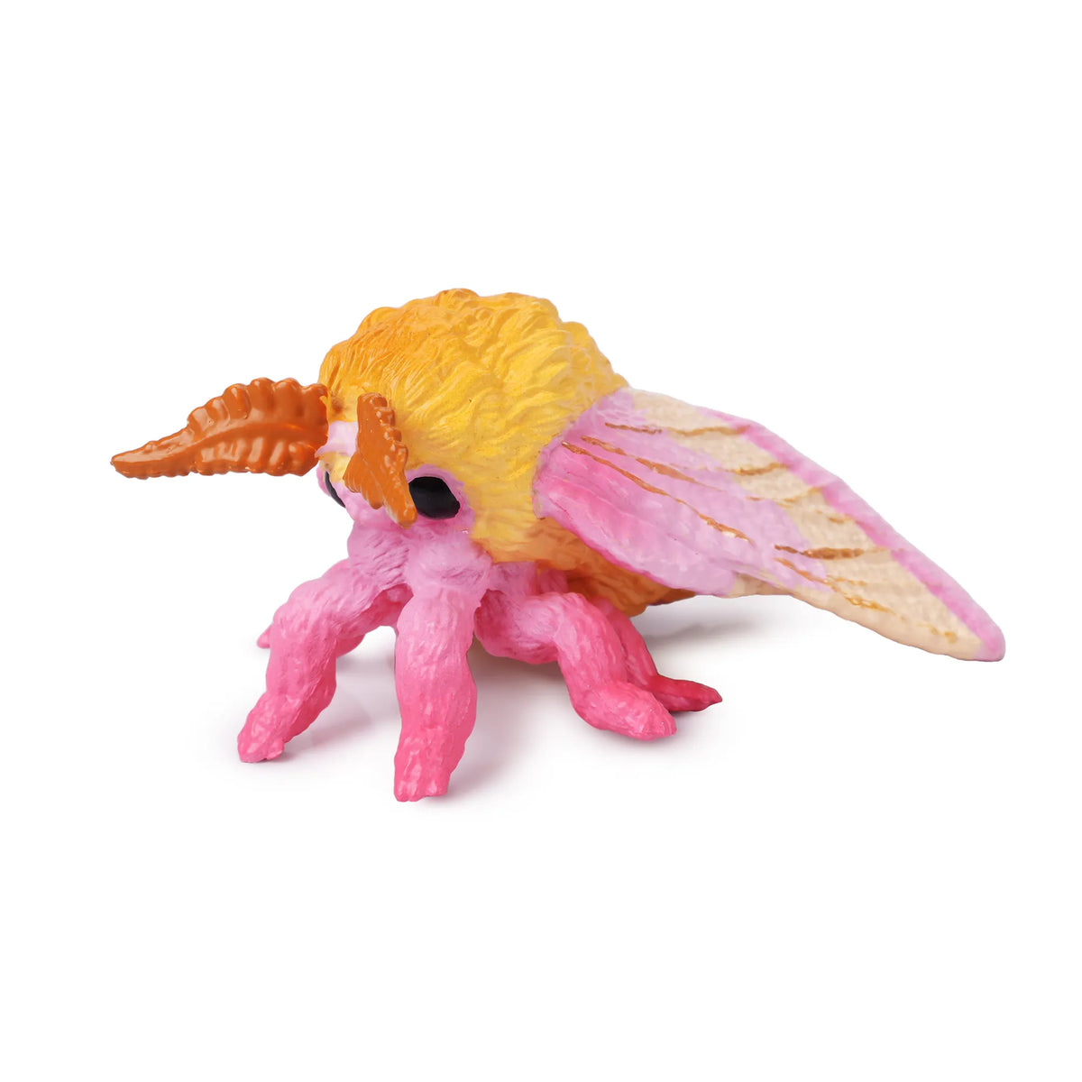 Toymany Rosy Maple Moth | Realistic Animal Figurine Toy