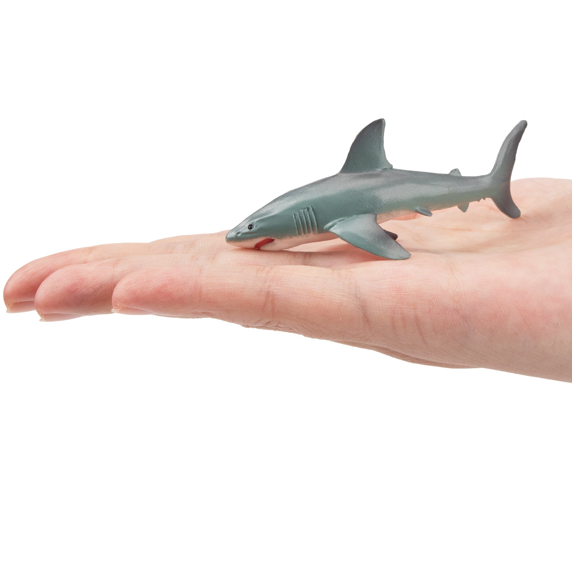 Toymany Small Size Great White Shark Figurine Toy-on hand