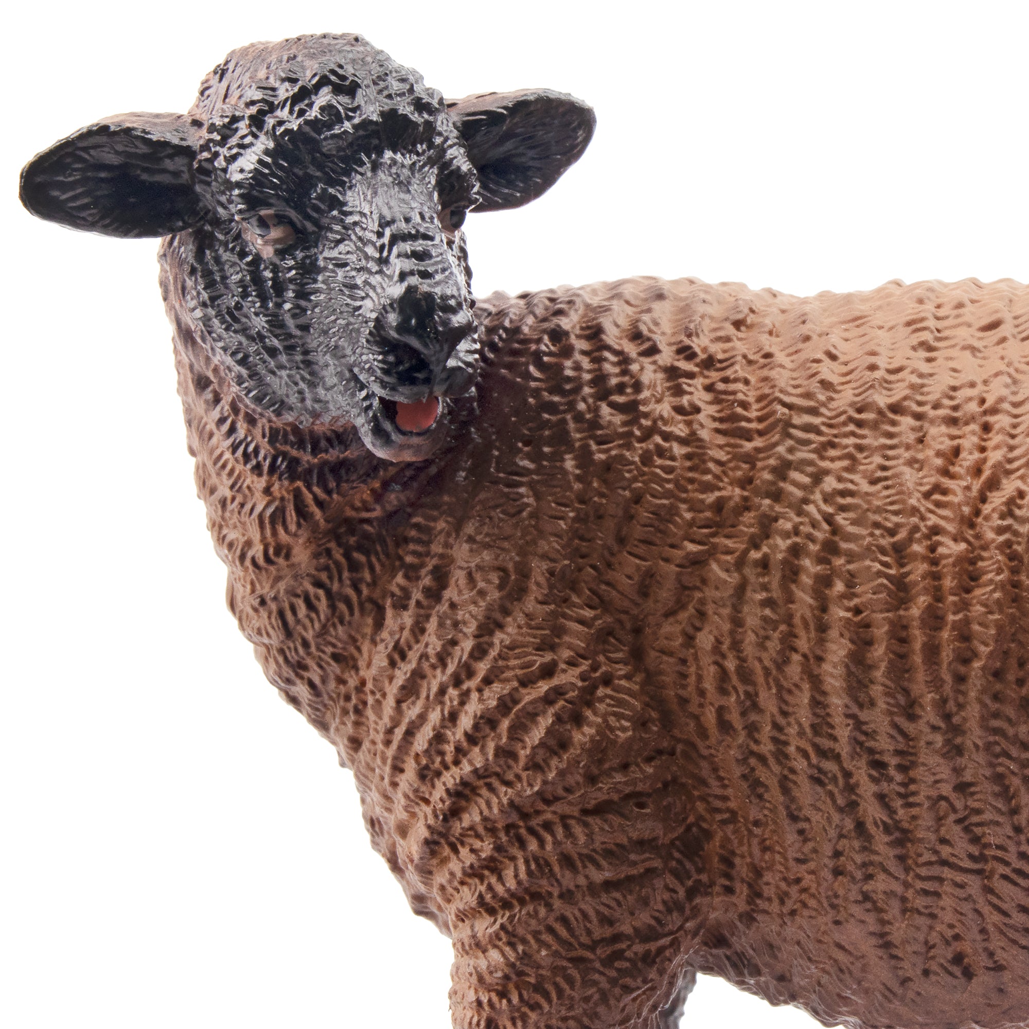 Toymany Standing Dark-Haired Ewe Figurine Toy-detail
