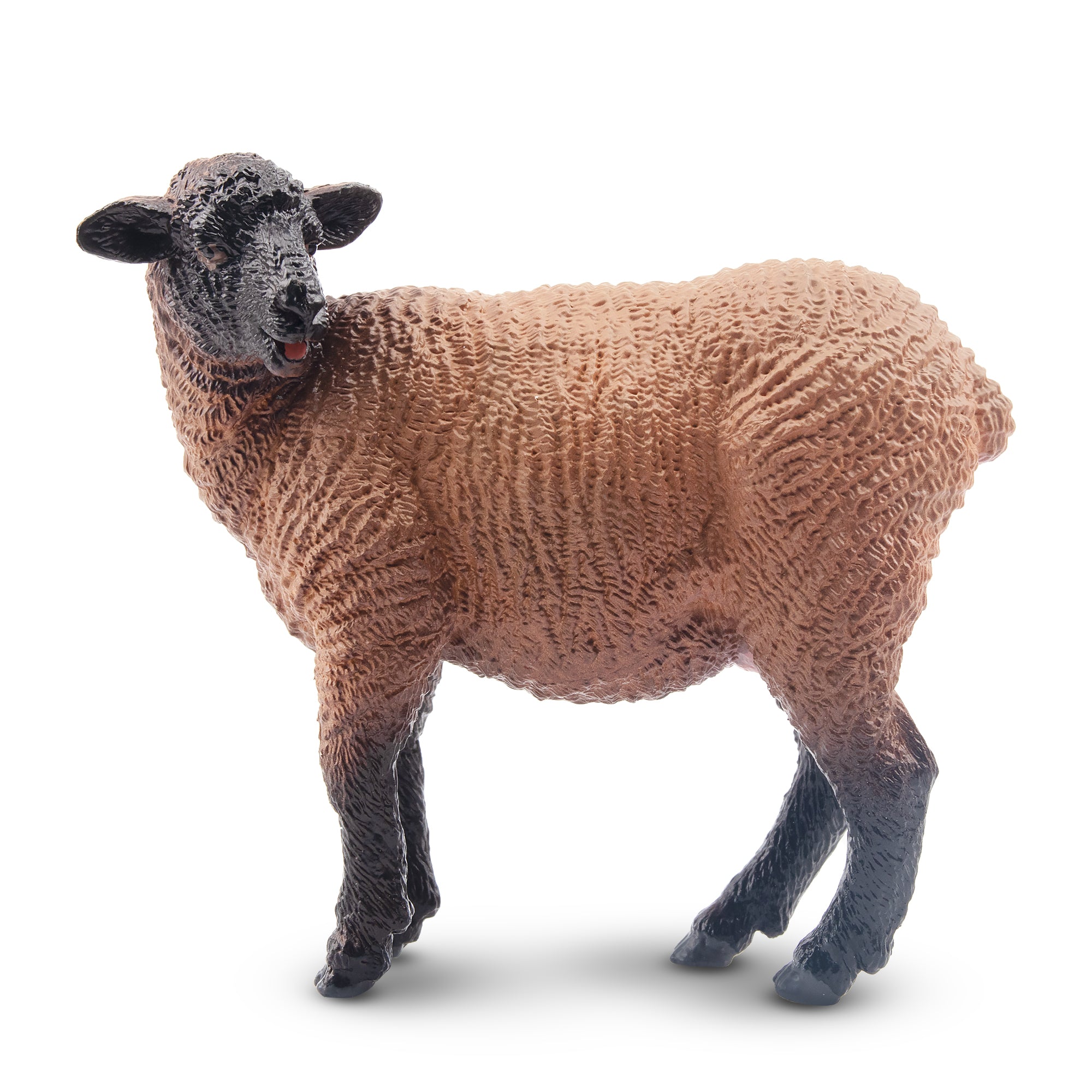 Toymany Standing Dark-Haired Ewe Figurine Toy