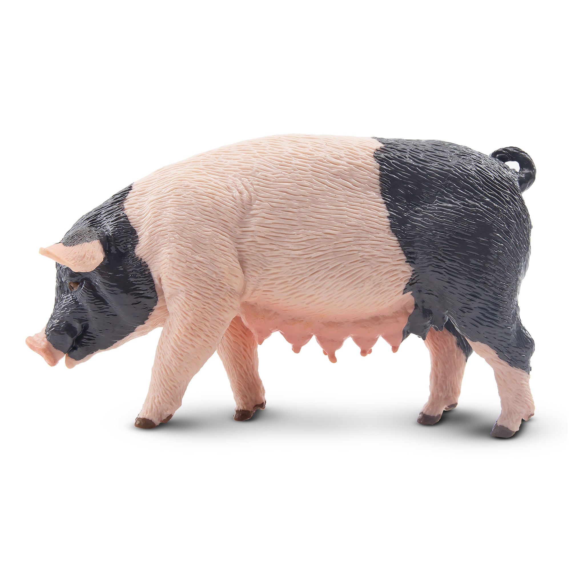 Toymany Standing Grey Female Adult Pig Figurine Toy