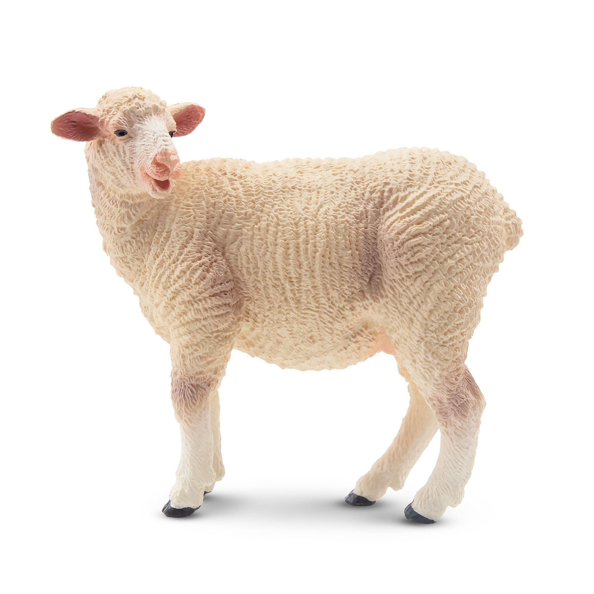 Toymany Standing Light-Haired Ewe Figurine Toy