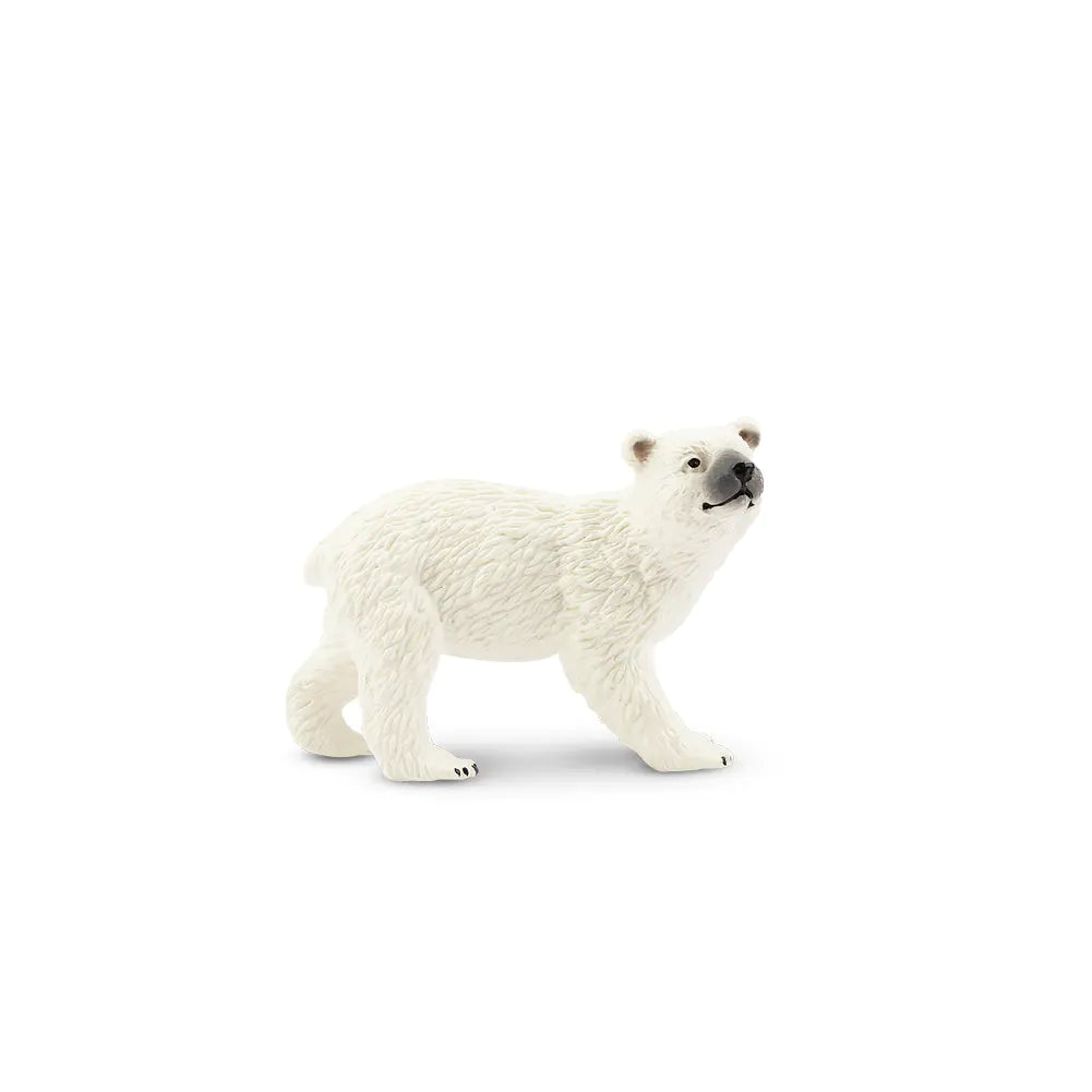 Figurine Jouet Ourson Polaire Tête Tournée Mini Toymany
