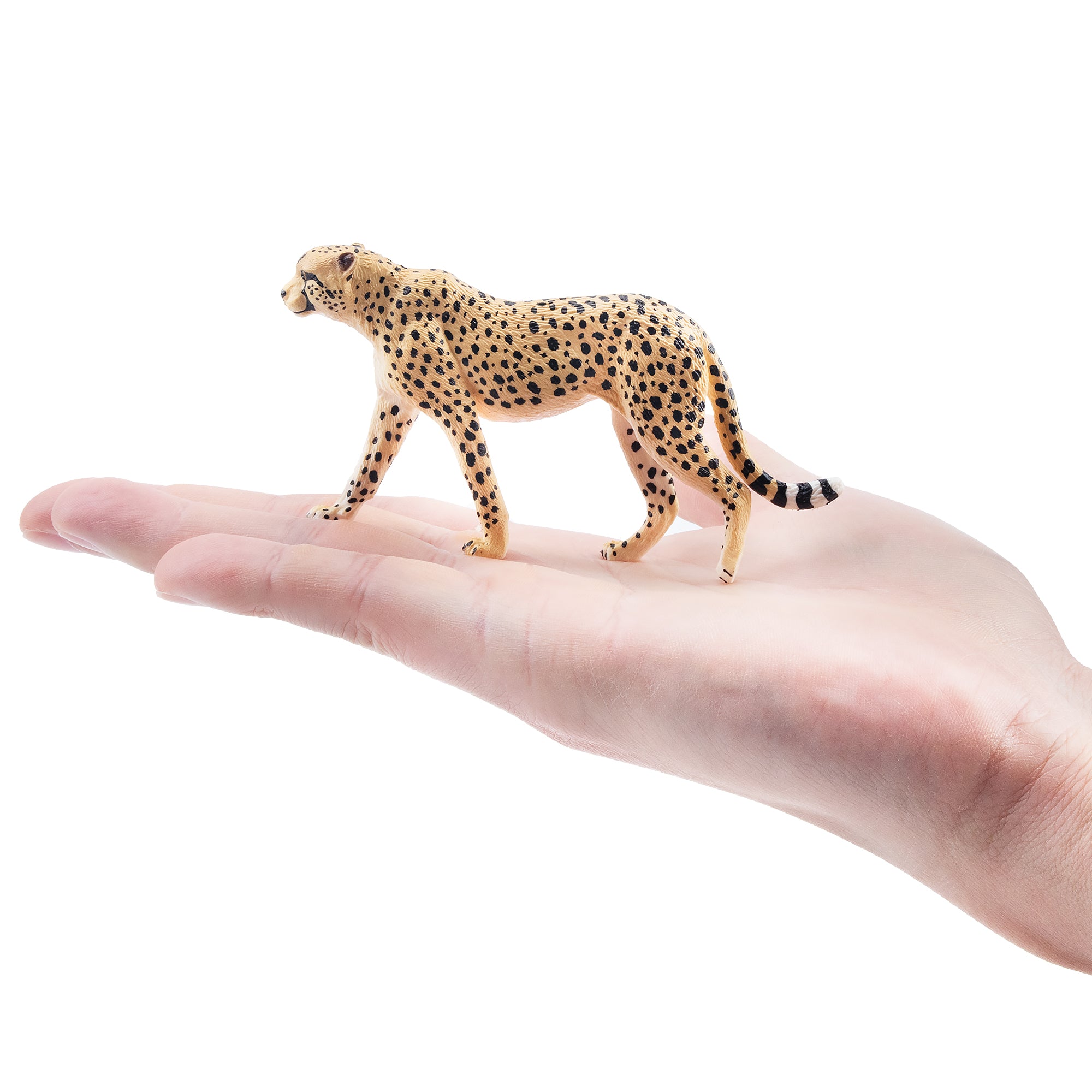 Toymany Walking Female Cheetah Figurine Toy-on hand