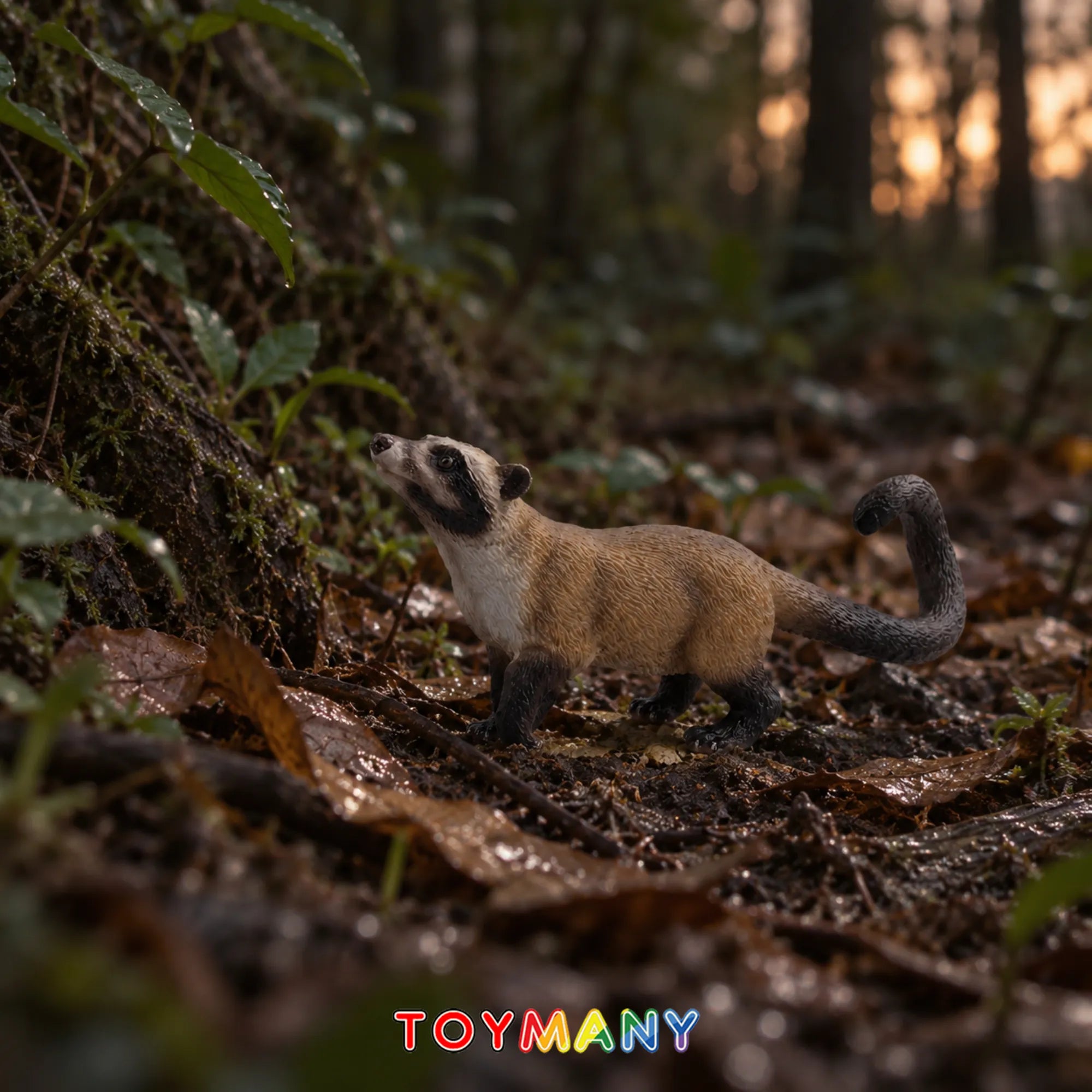 Toymany Asian Palm Civet Figurine Toy-scene
