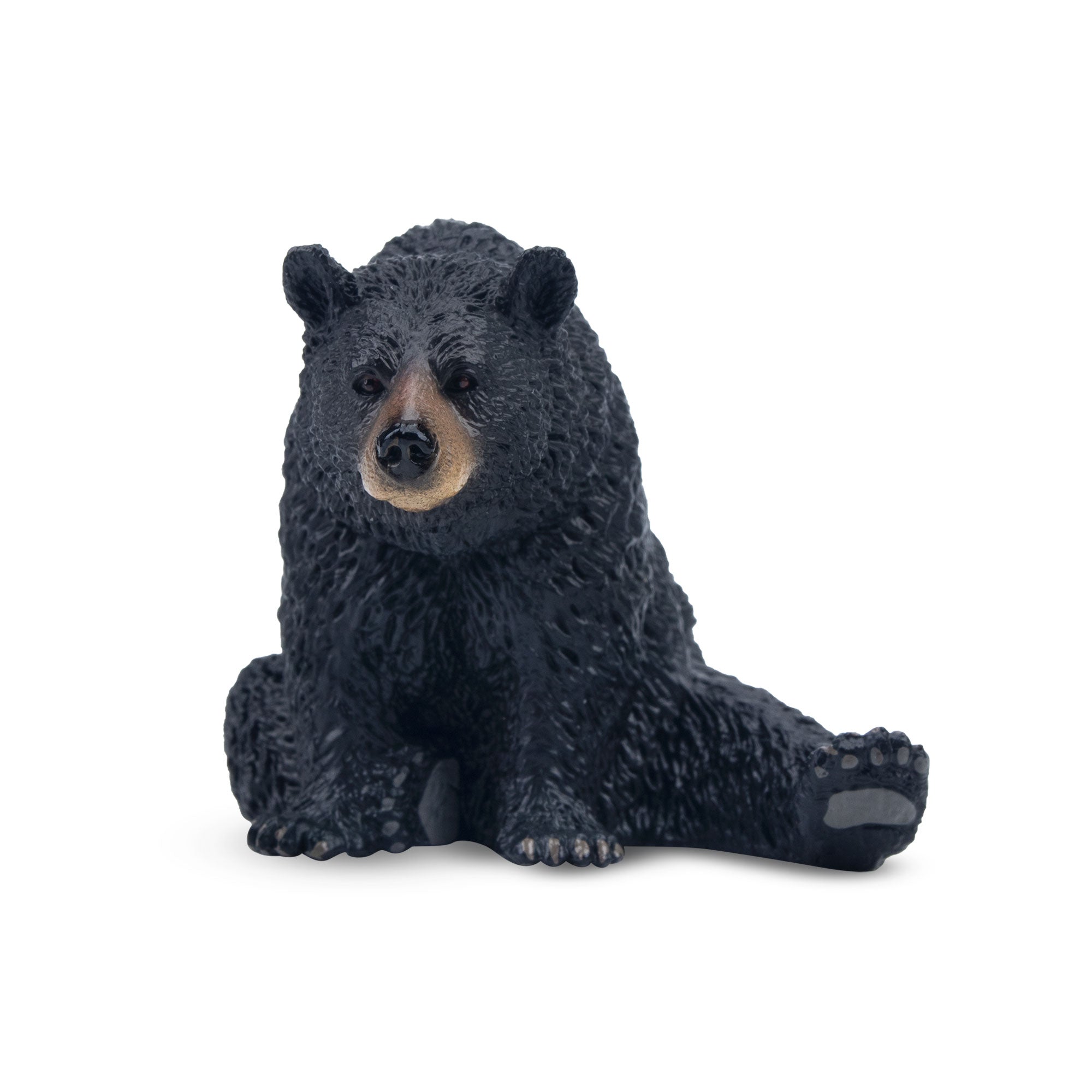 Toymany Resting Black Bear Figurine Toy