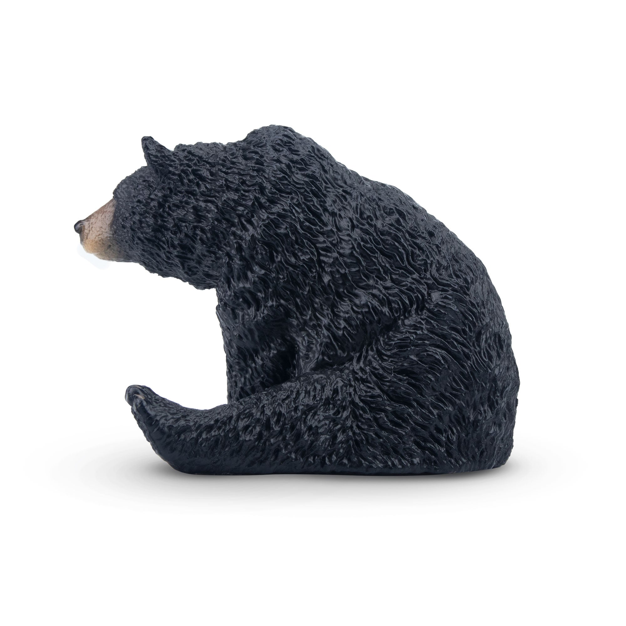 Toymany Resting Black Bear Figurine Toy