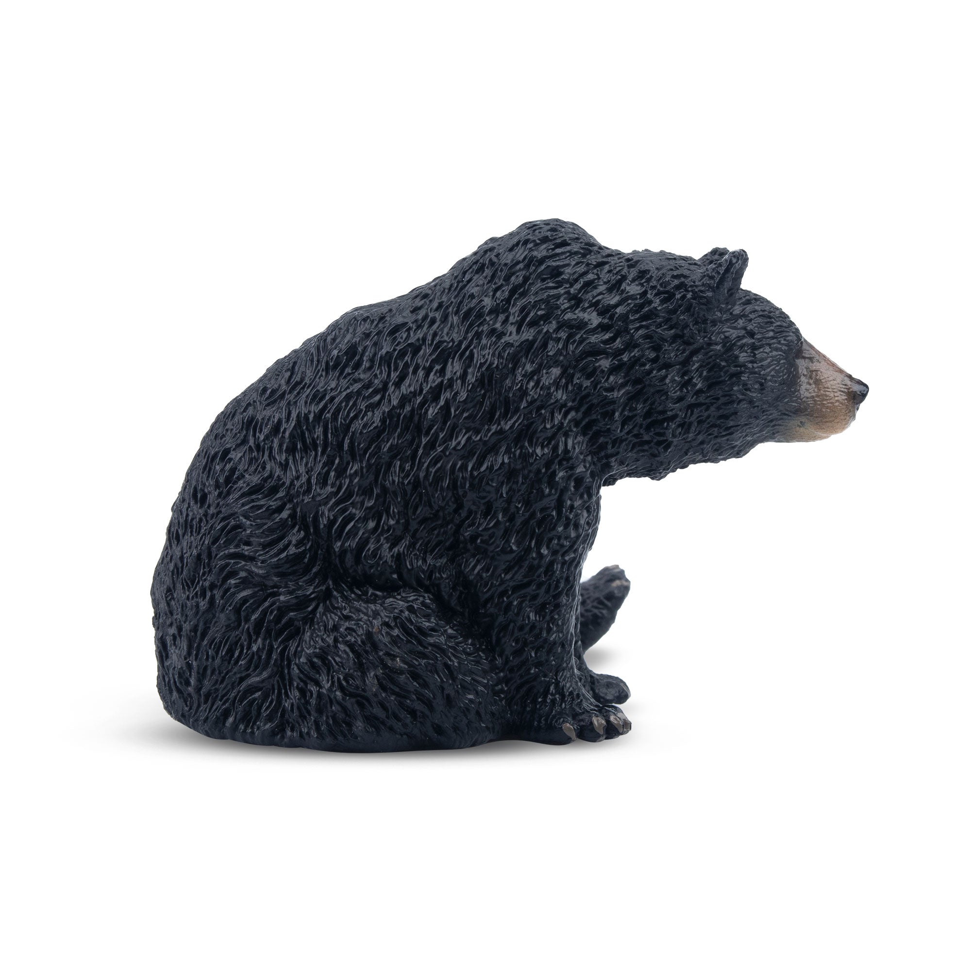 Toymany Resting Black Bear Figurine Toy
