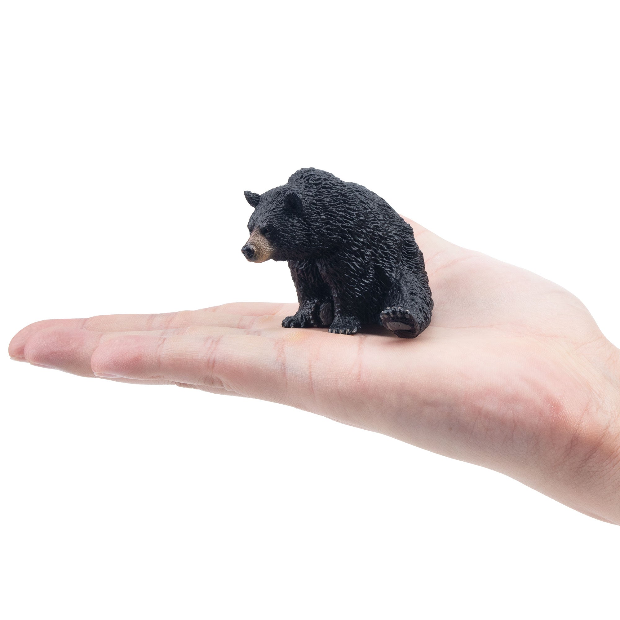 Toymany Resting Black Bear Figurine Toy