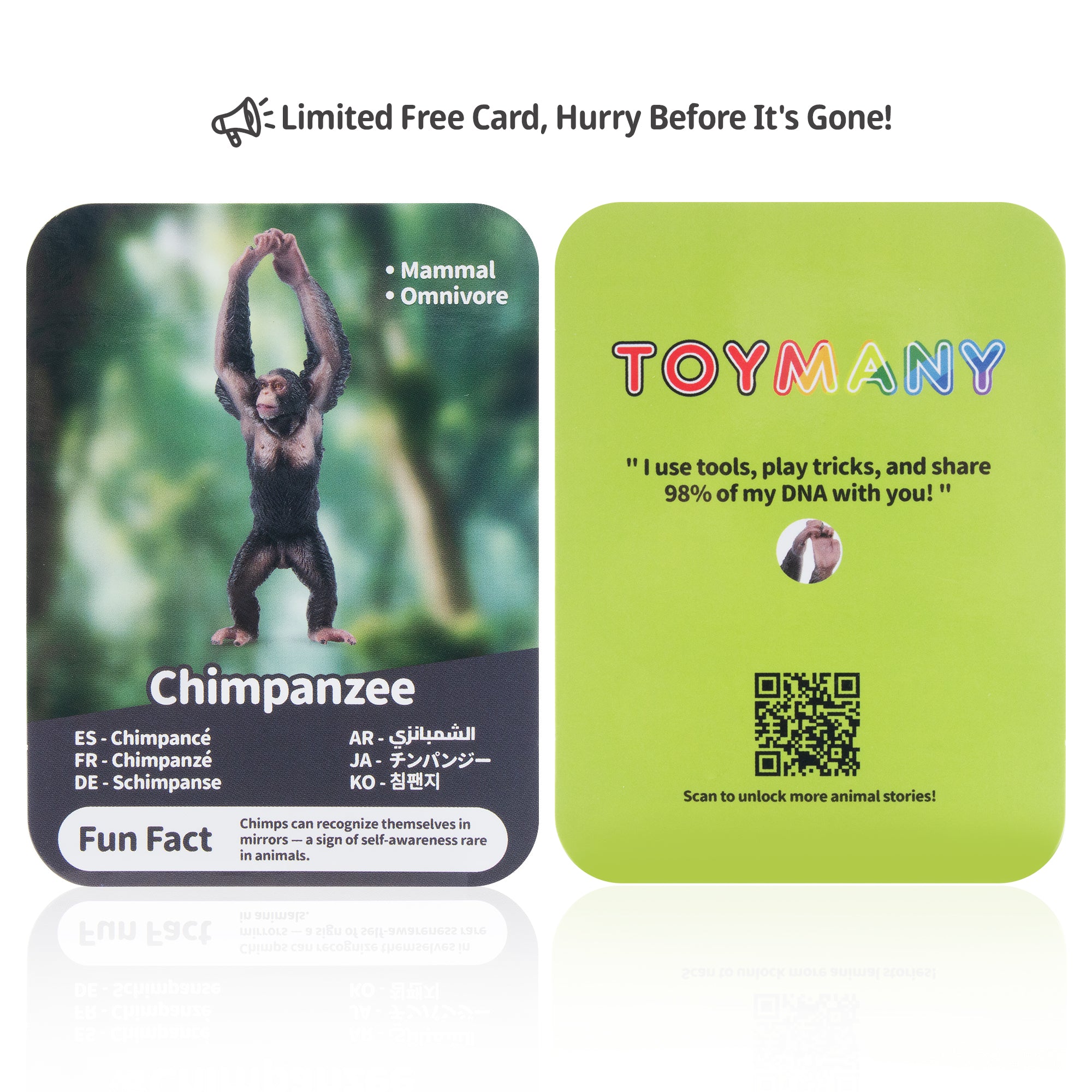 Toymany Chimpanzee Figurine Toy