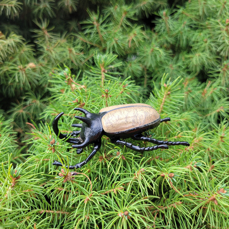 Toymany Five-horned Rhinoceros Beetle Figurine Toy