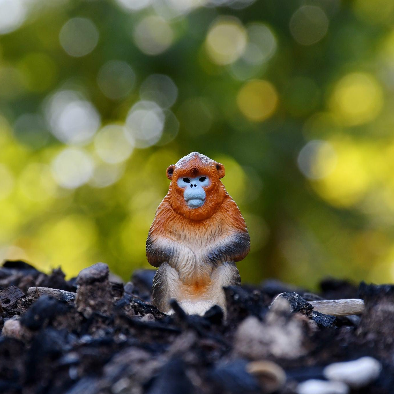 Toymany Golden Snub-nosed Monkey Figurine Toy