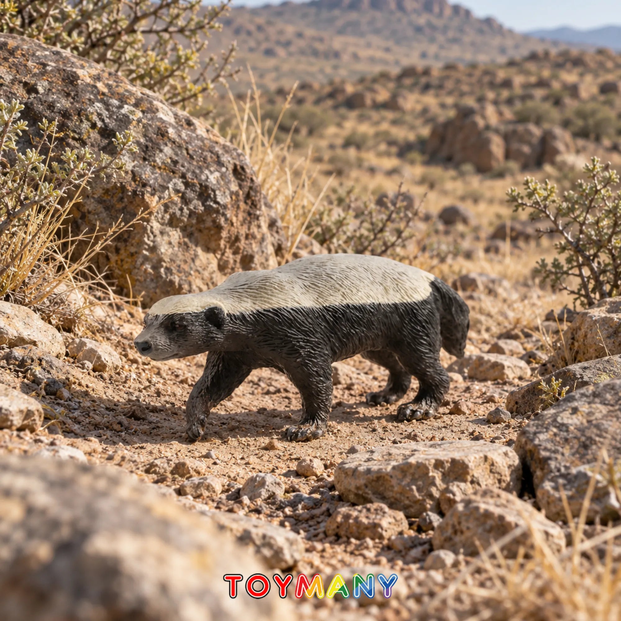 Toymany Honey Badger Figurine Toy-scene