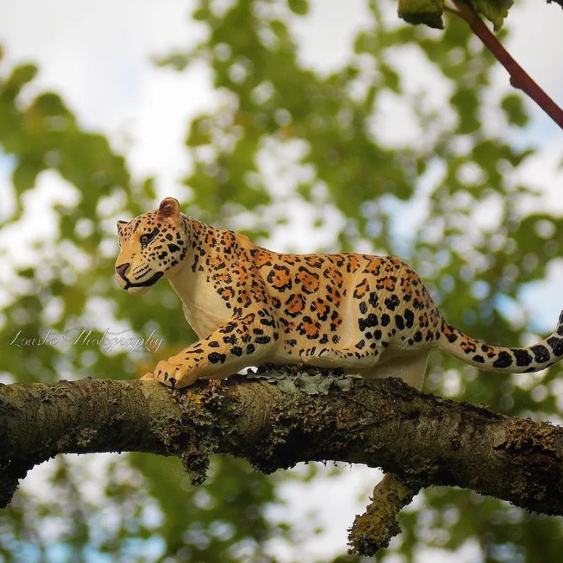 Figura de juguete Toymany de jaguar hembra acostada