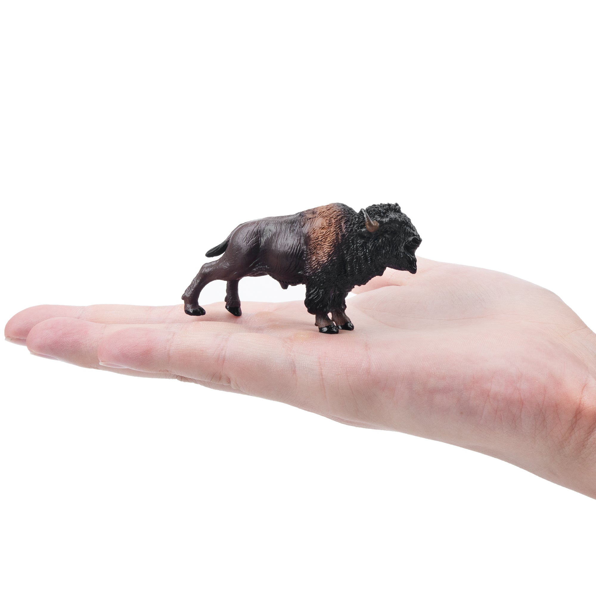 Toymany Mini American Bison Figurine Toy-on hand