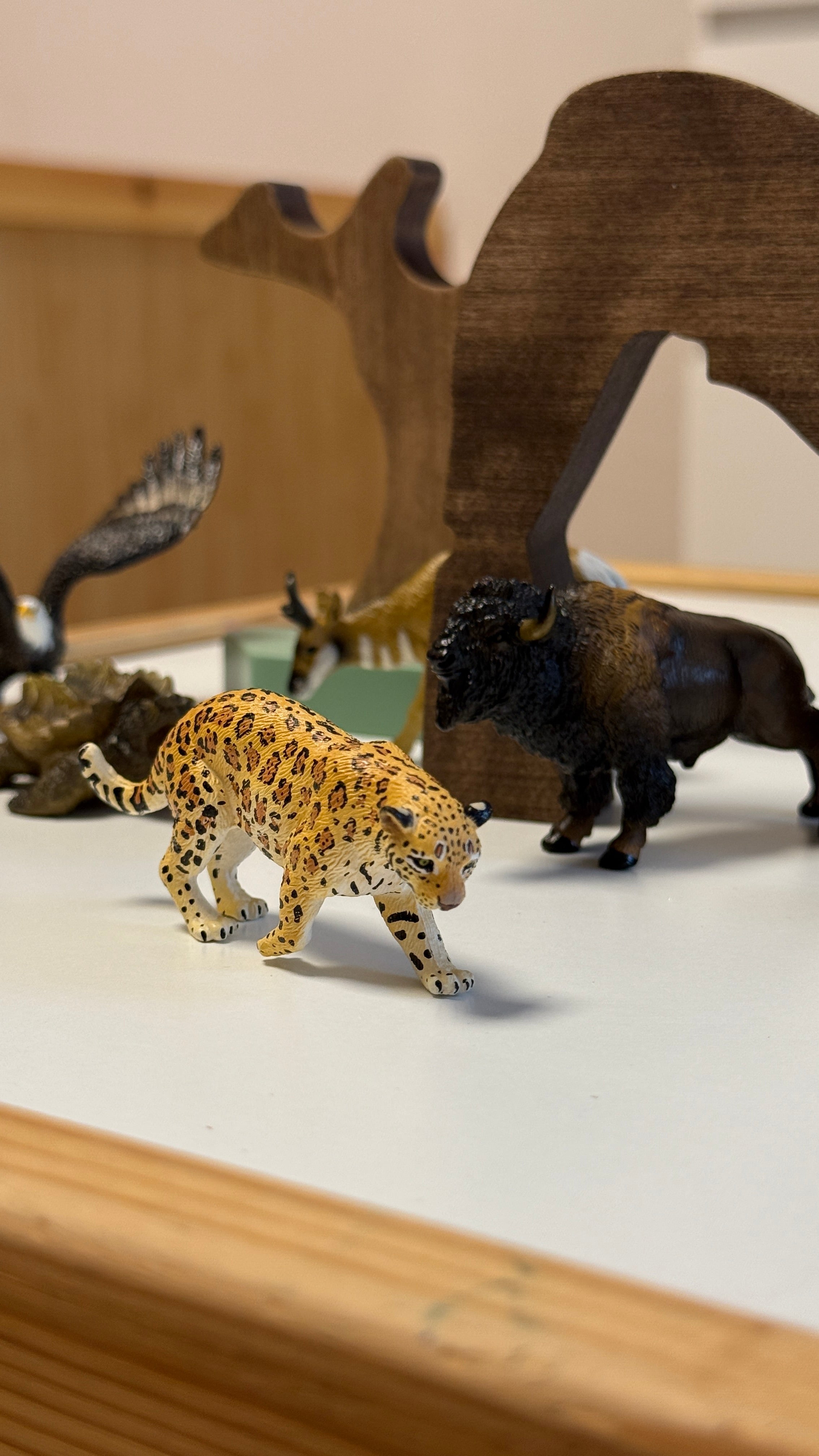 Toymany Mini American Bison Figurine Toy - Small Size